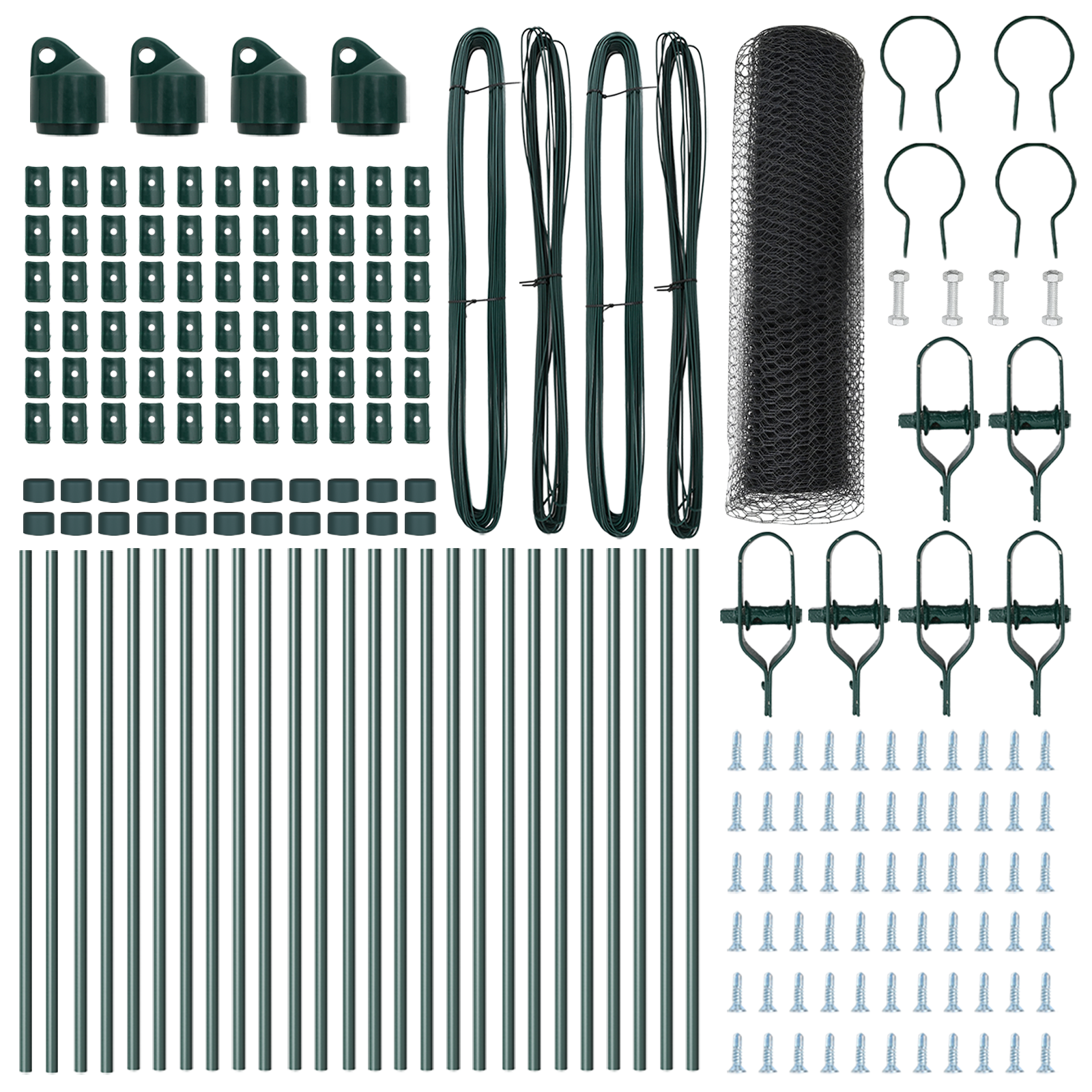 Hexagon Fence Grey 0.8x50 m Steel - Image 5