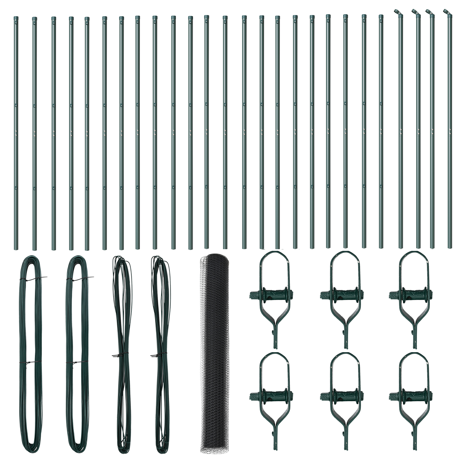 Hexagon Fence Grey 1.2x50 m Steel - Image 2