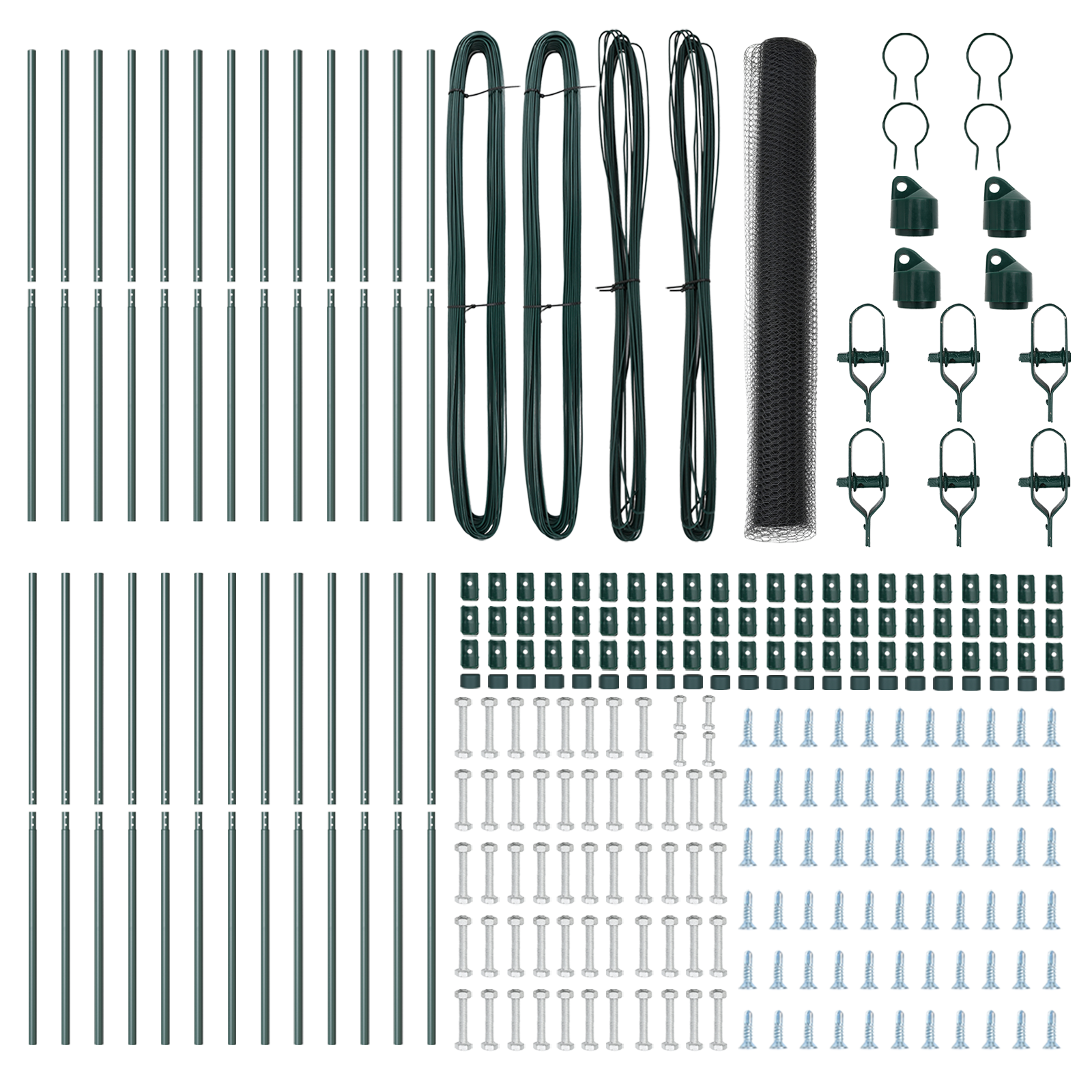 Hexagon Fence Grey 1.4x50 m Steel - Image 4