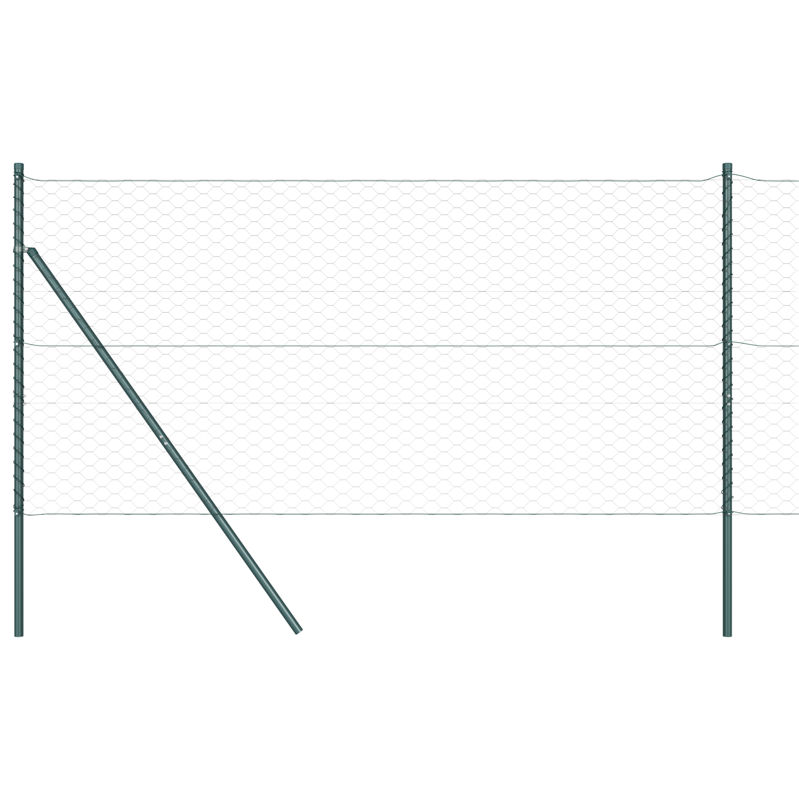 Hexagon Fence Grey 1,4x50 m Steel - Image 6