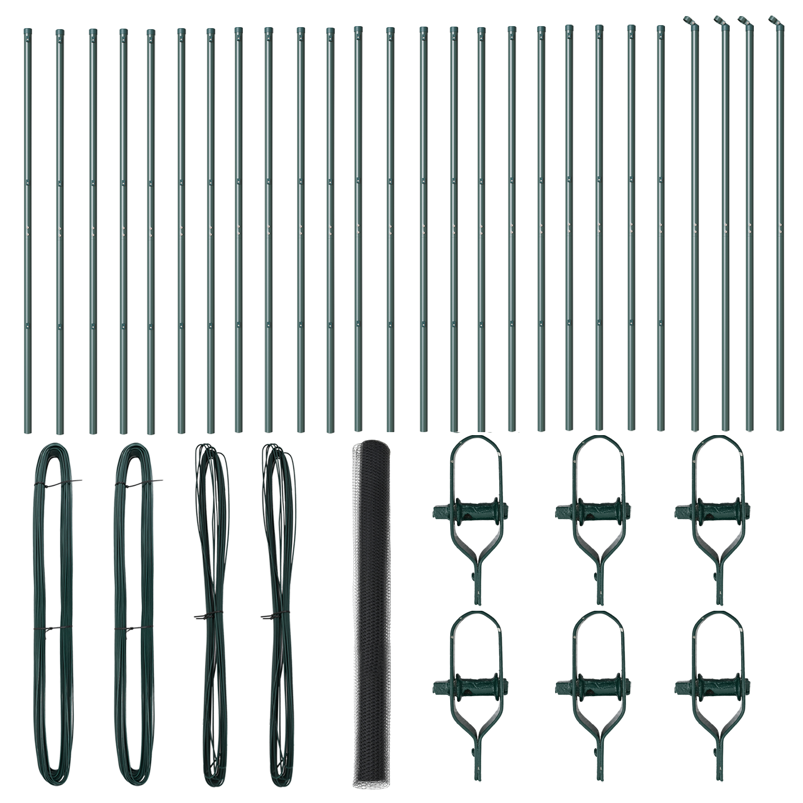 Hexagon Fence Grey 1,5x50 m Steel - Image 2