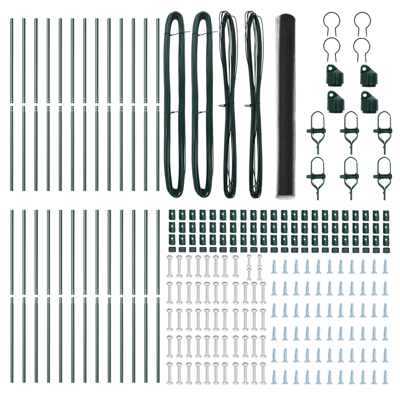 Hexagon Fence Grey 1.6x50 m Steel - Image 4