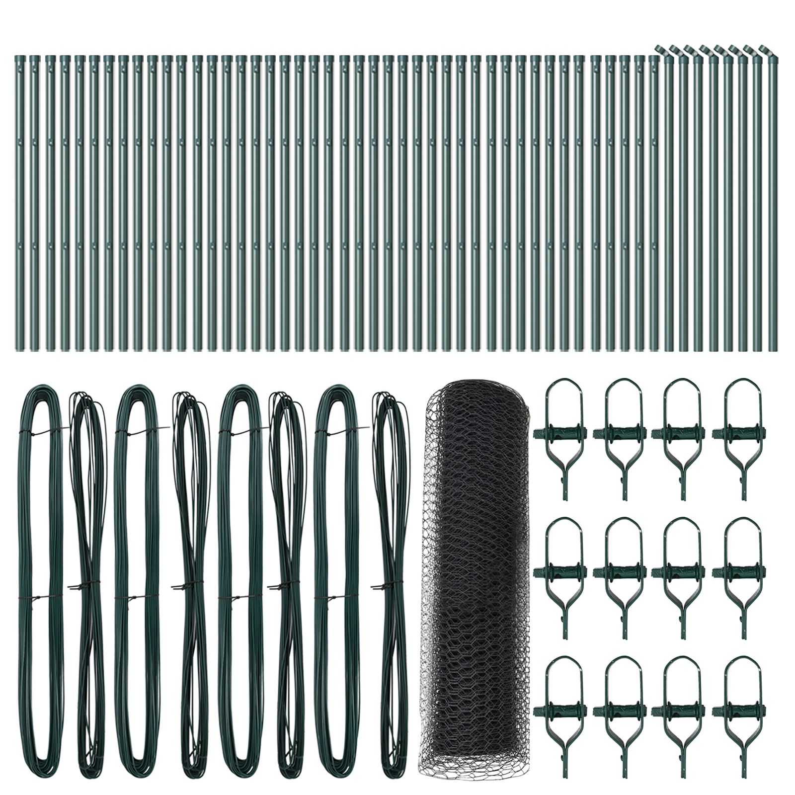 Hexagon Fence Grey 0.5x100 m Steel - Image 2