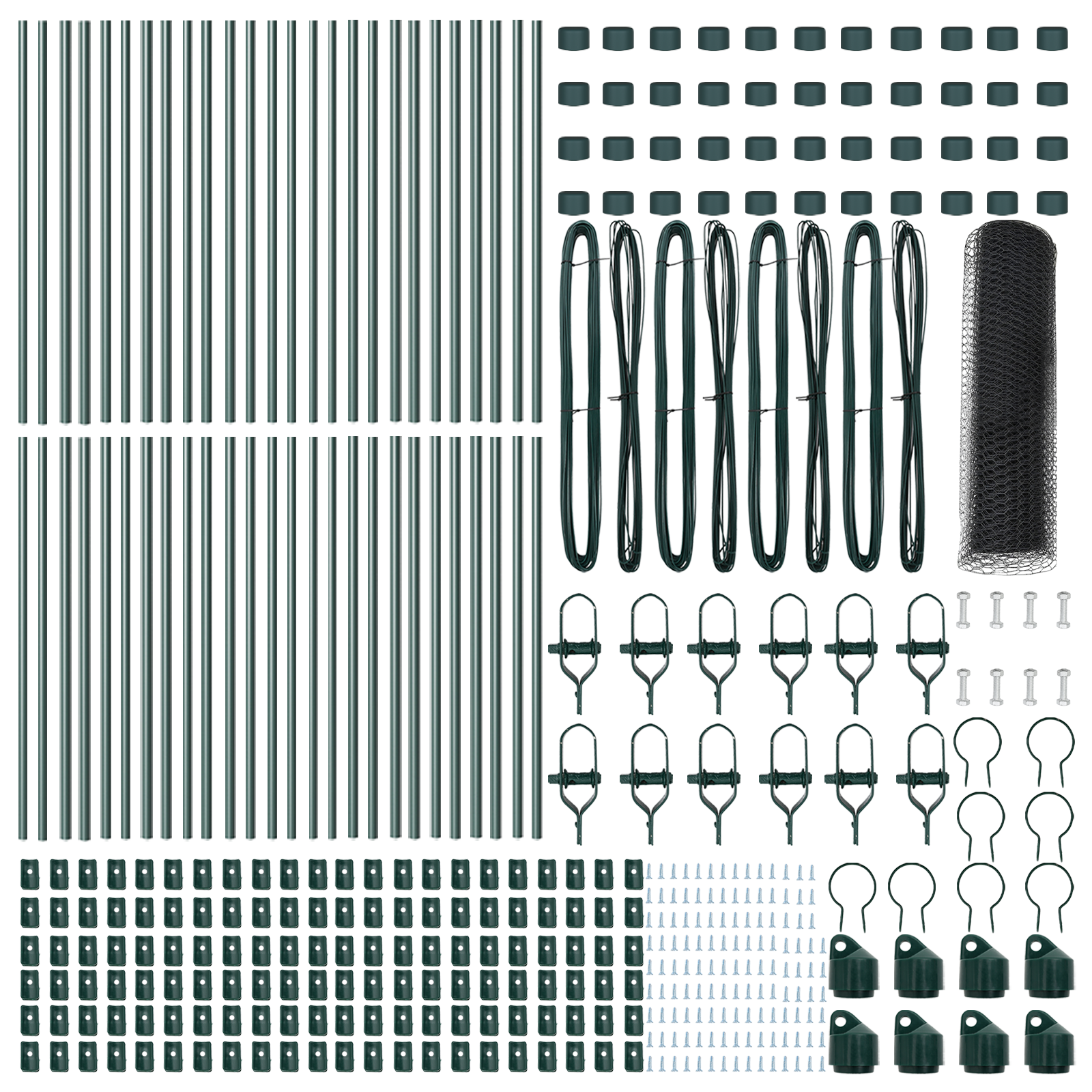Hexagon Fence Grey 0.5x100 m Steel - Image 4