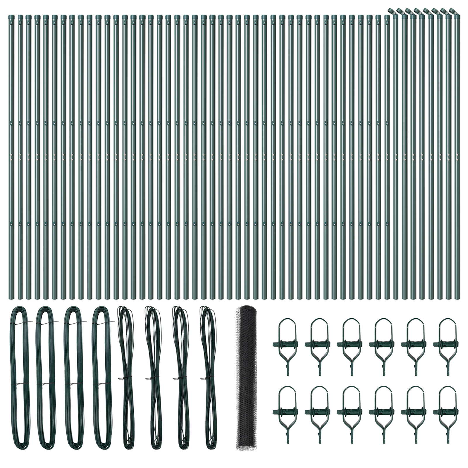Hexagon Fence Grey 1,4x100 m Steel - Image 2