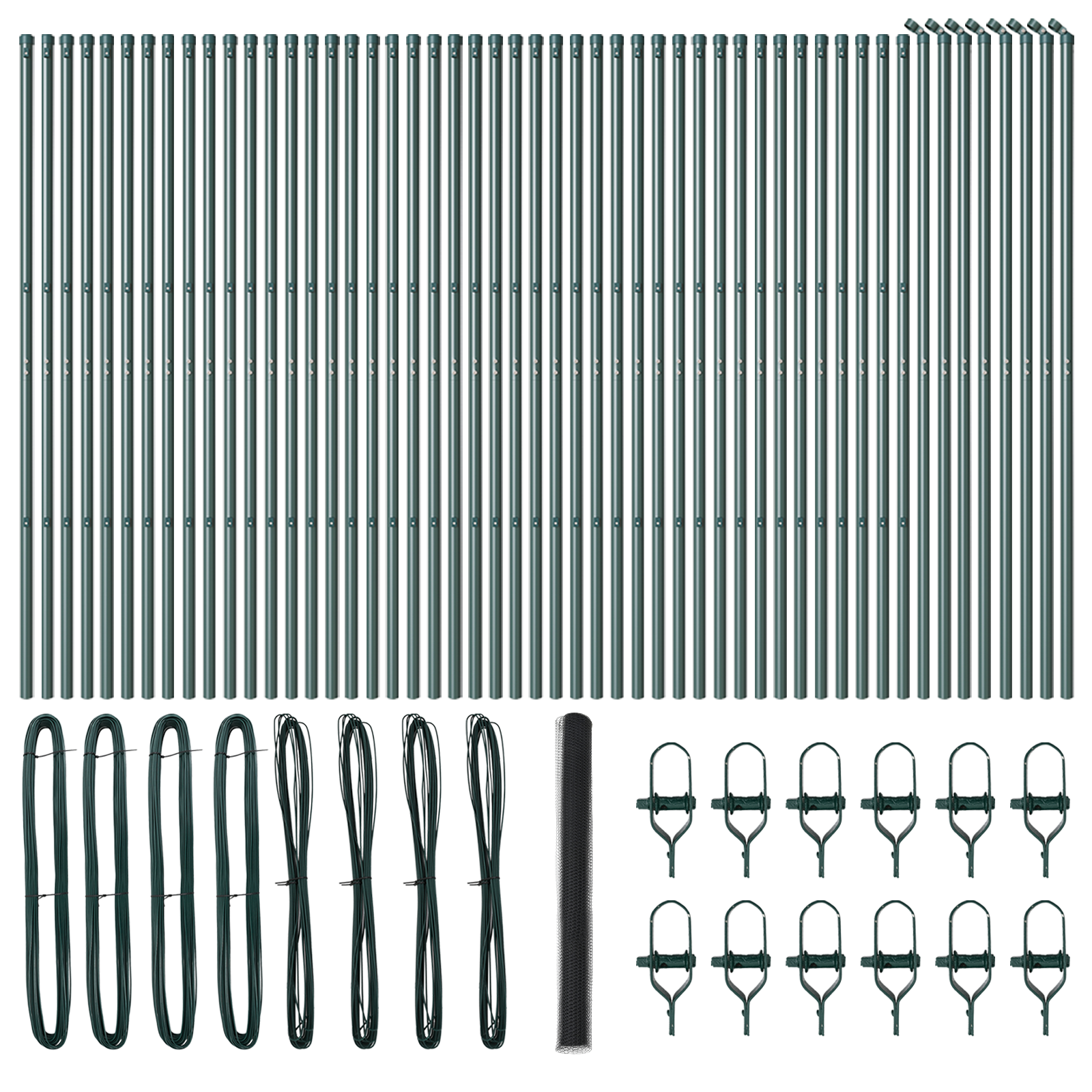 Hexagon Fence Grey 1.5x100 m Steel - Image 2
