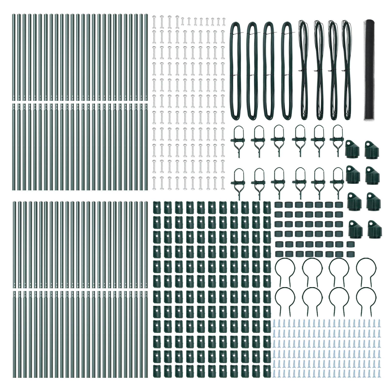 Hexagon Fence Grey 1.5x100 m Steel - Image 4