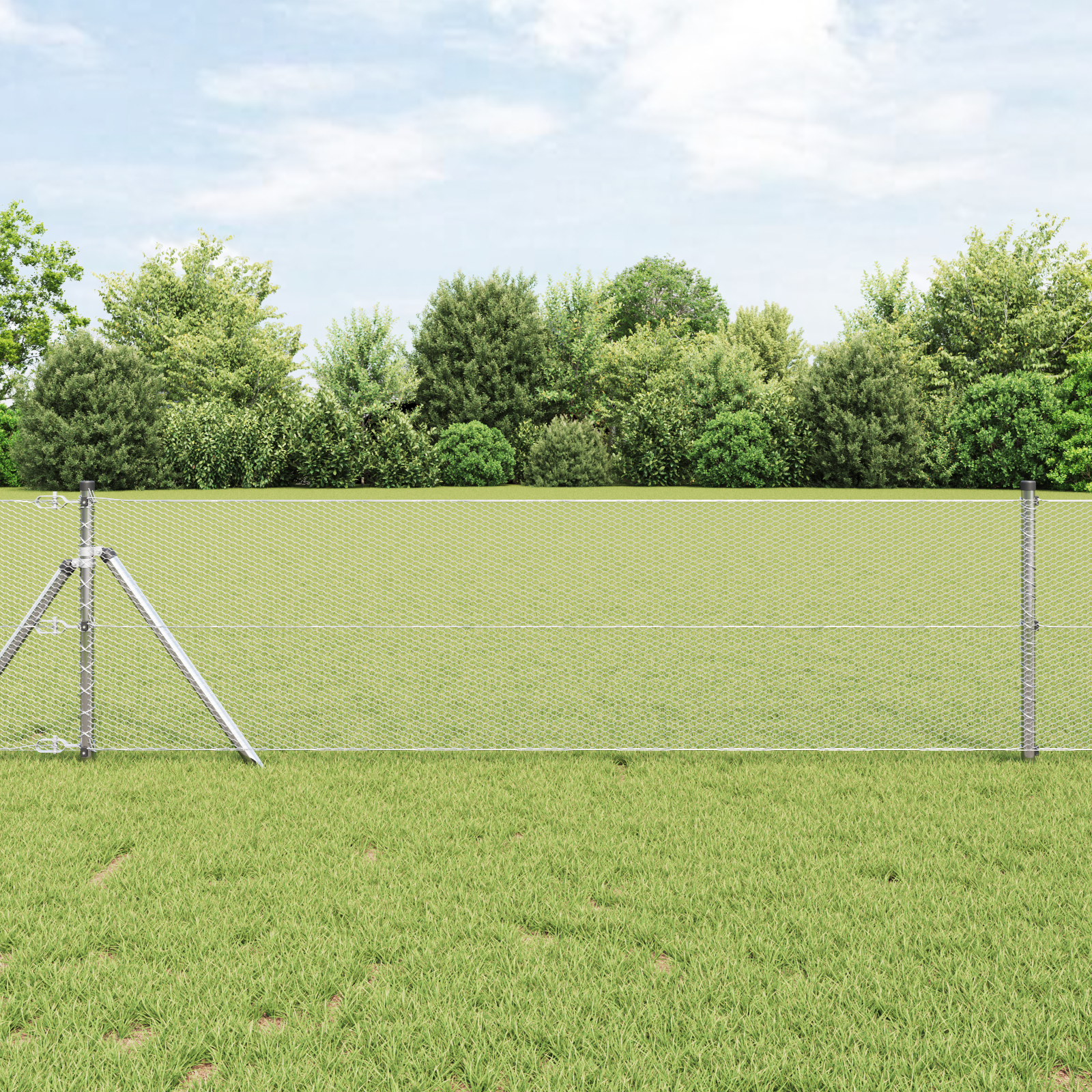 Hexagon Fence 0,6x10 m Galvanised Steel