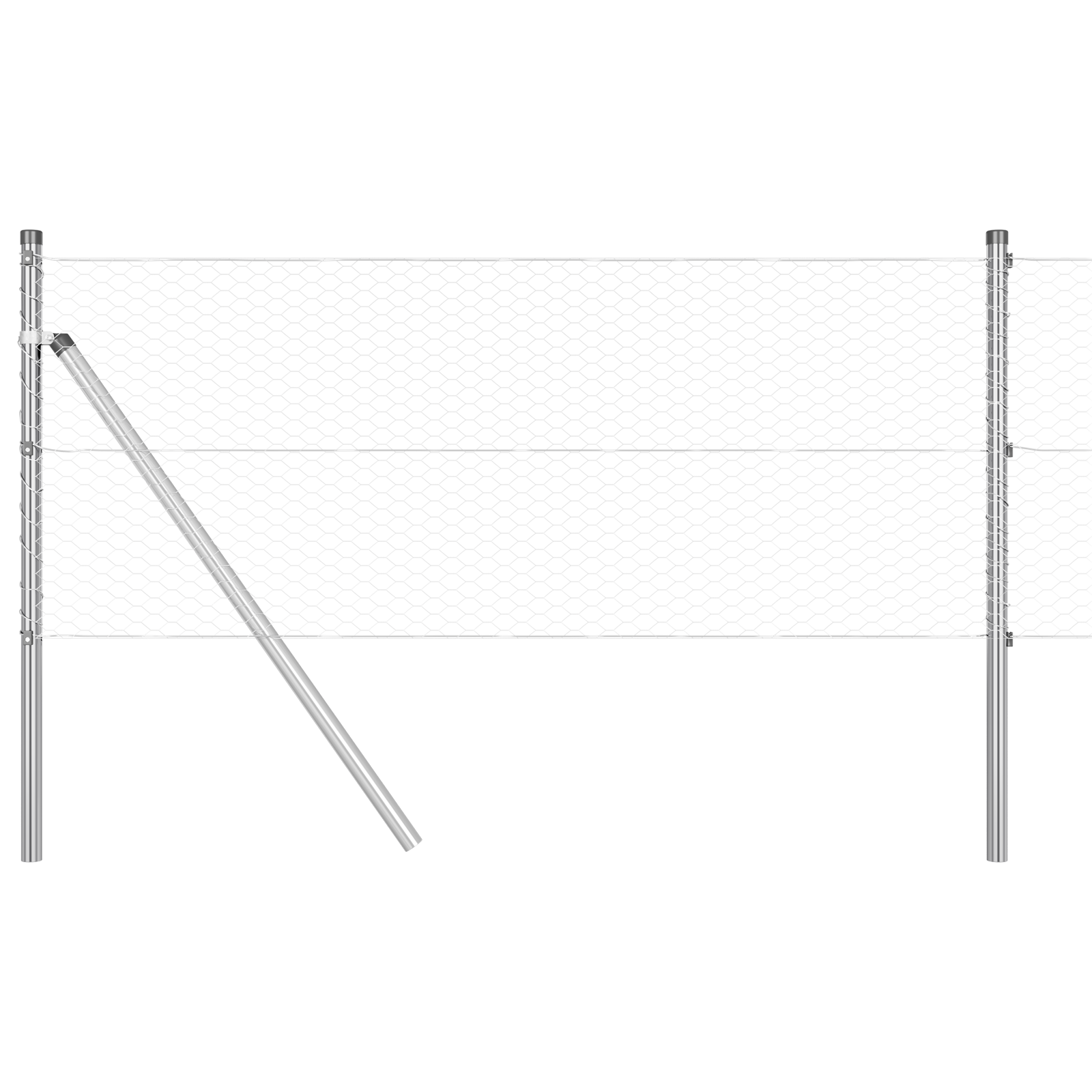 Hexagon Fence 0.6x10 m Galvanised Steel - Image 6