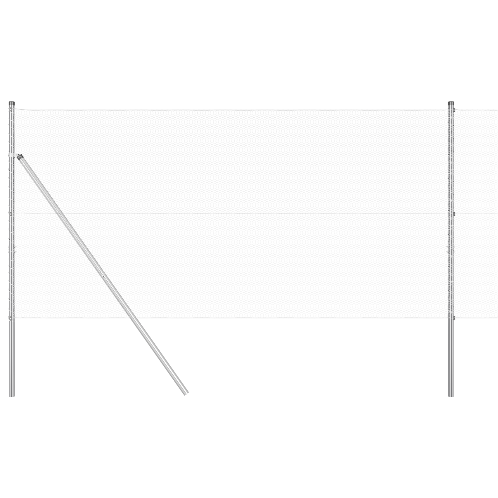 Hexagon Fence 1x10 m Galvanised Steel - Image 6