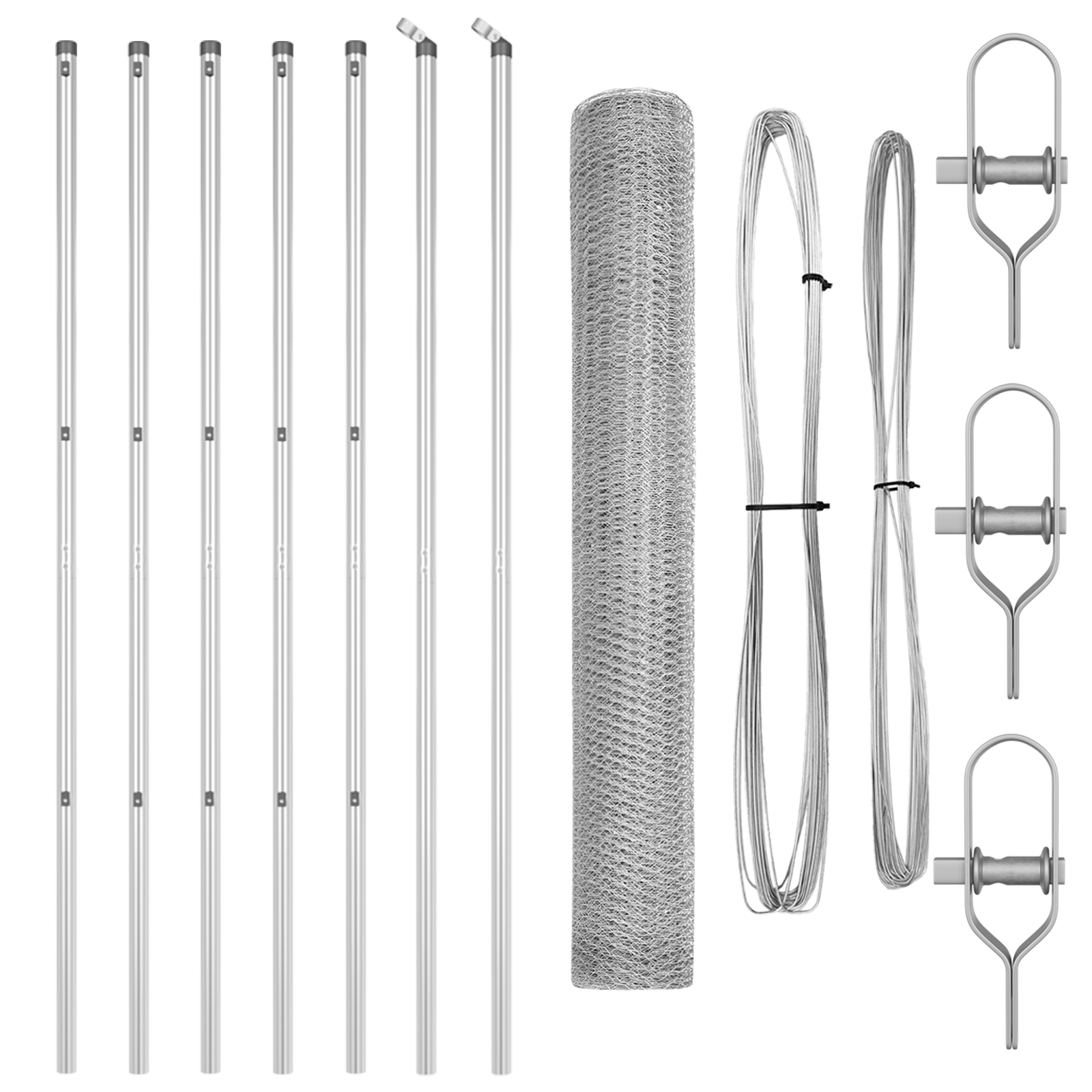 Hexagon Fence 1.4x10 m Galvanised Steel - Image 2