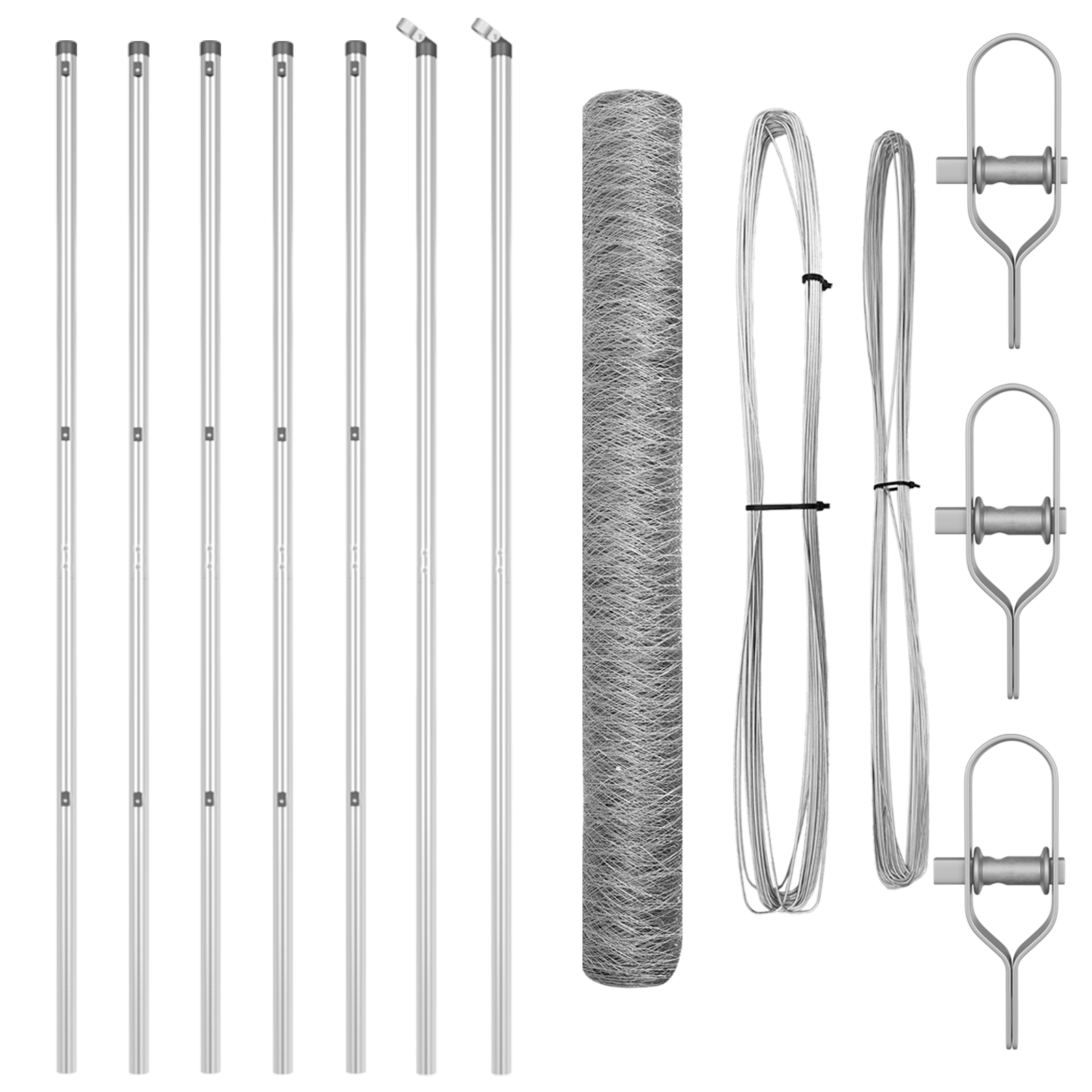 Hexagon Fence 1.4x10 m Galvanised Steel - Image 2