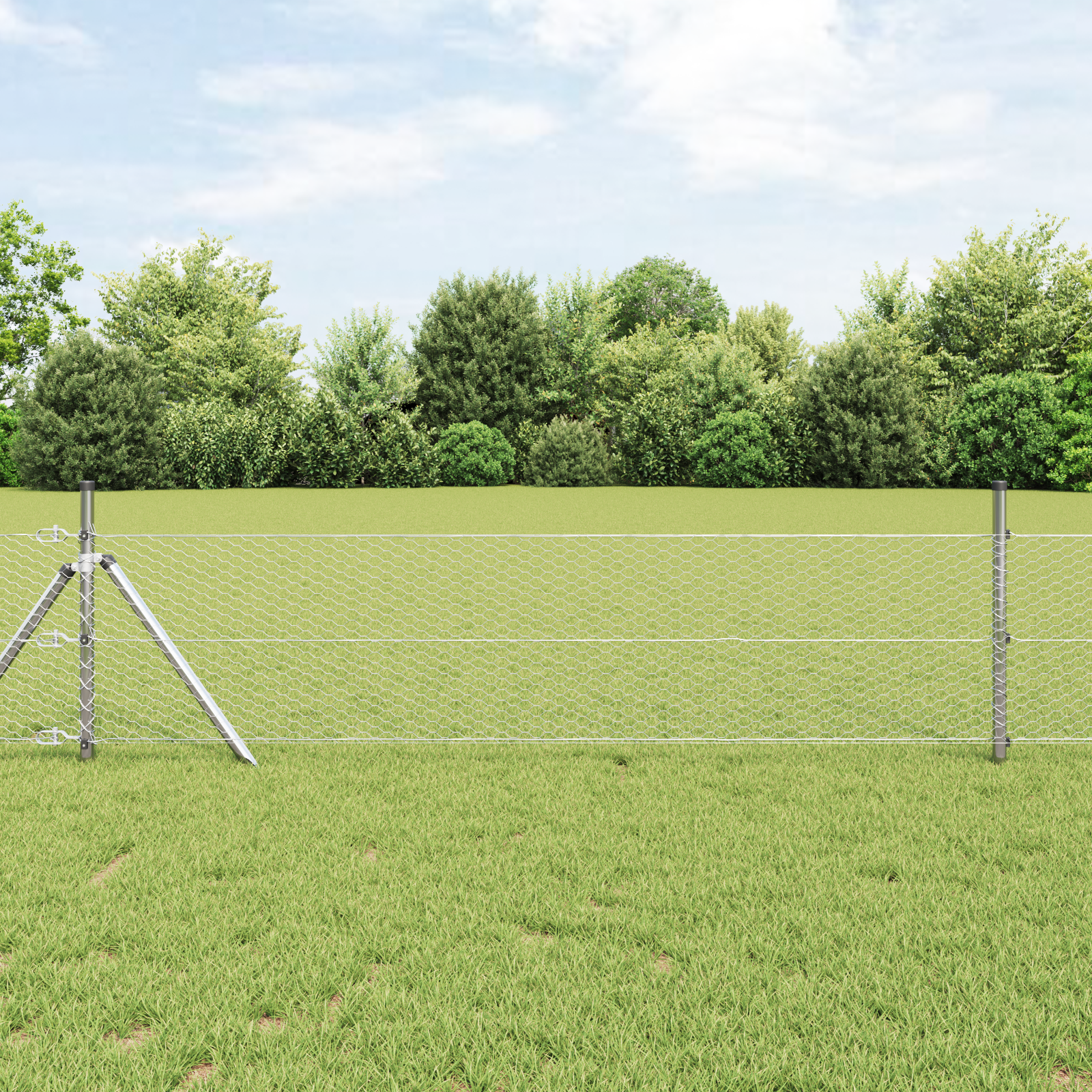 Hexagon Fence 0.4x50 m Galvanised Steel
