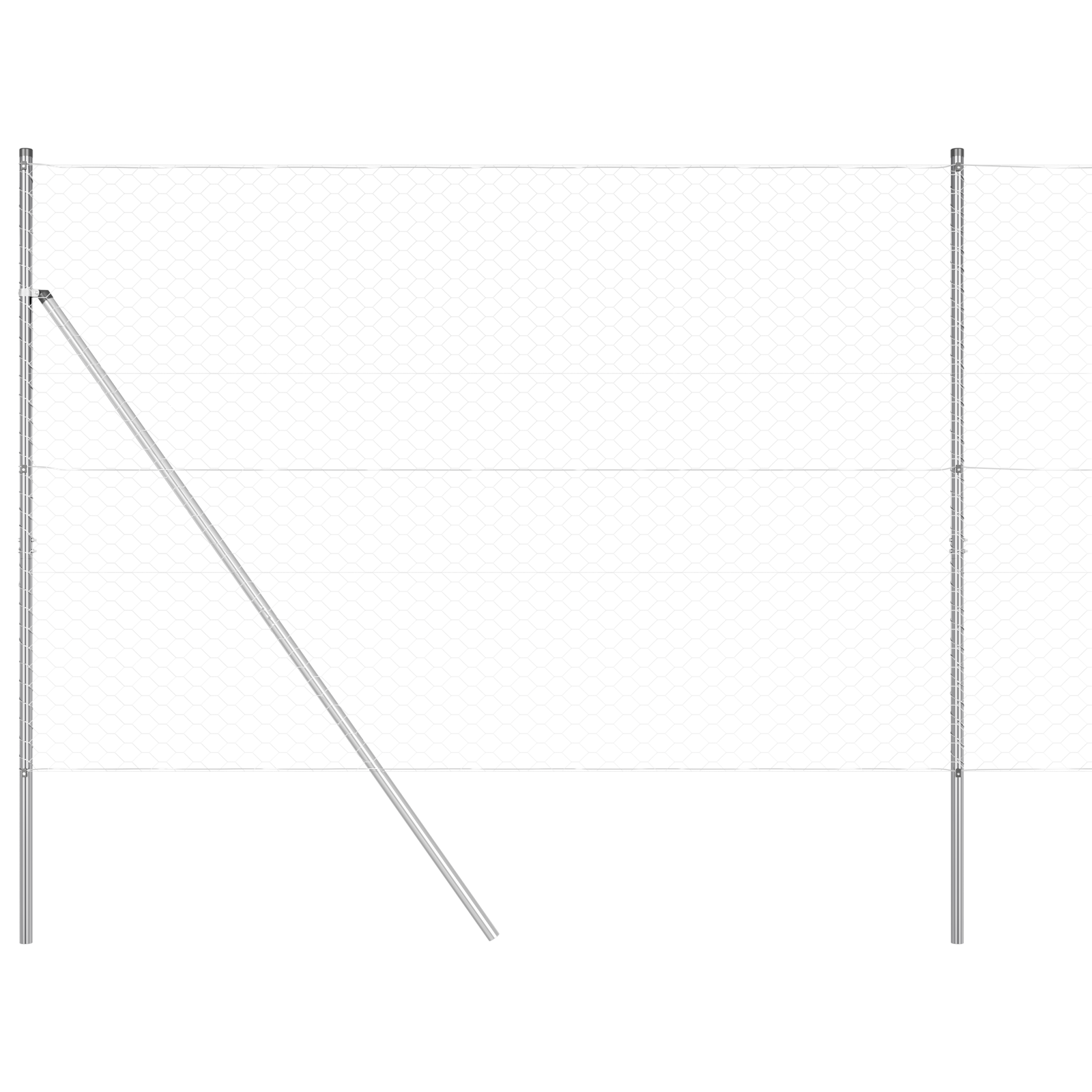 Hexagon Fence 1.5x100 m Galvanised Steel - Image 6