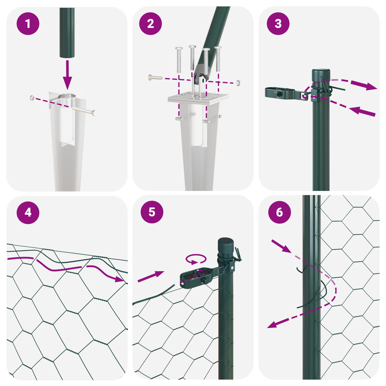 Hexagon Fence Green 0.4x10 m Steel - Image 11