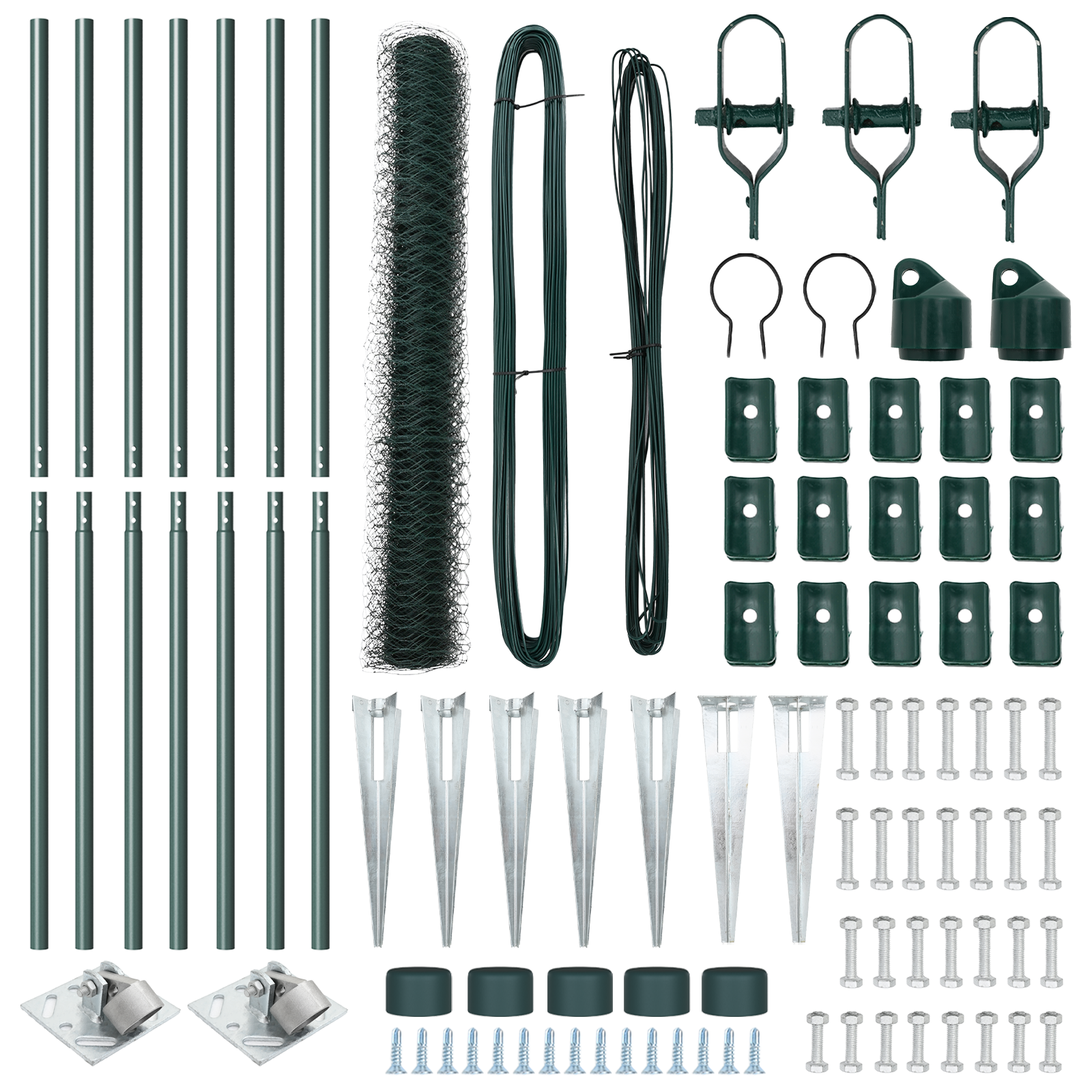 Hexagon Fence Green 1x10 m Steel - Image 4