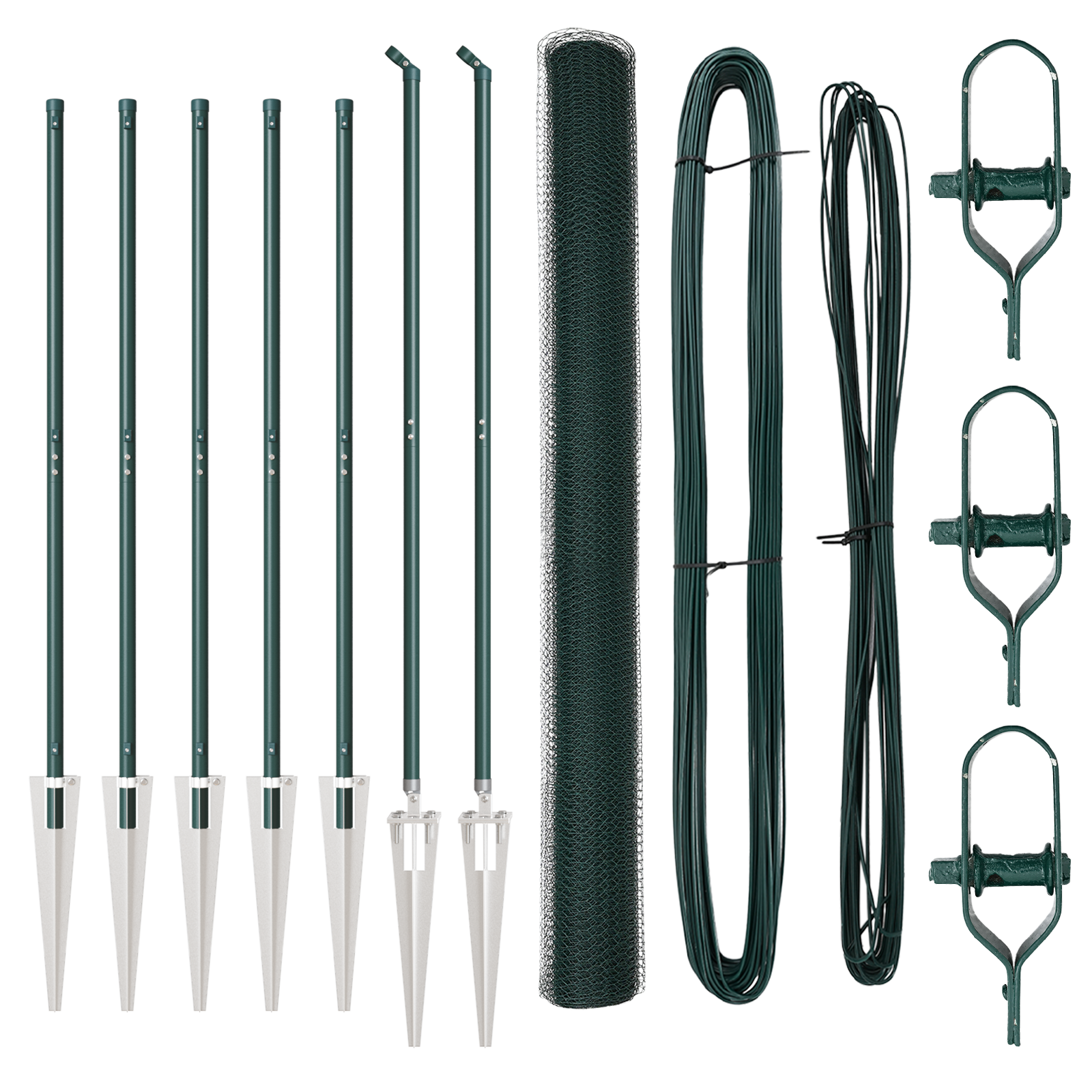 Hexagon Fence Green 1.5x10 m Steel - Image 2