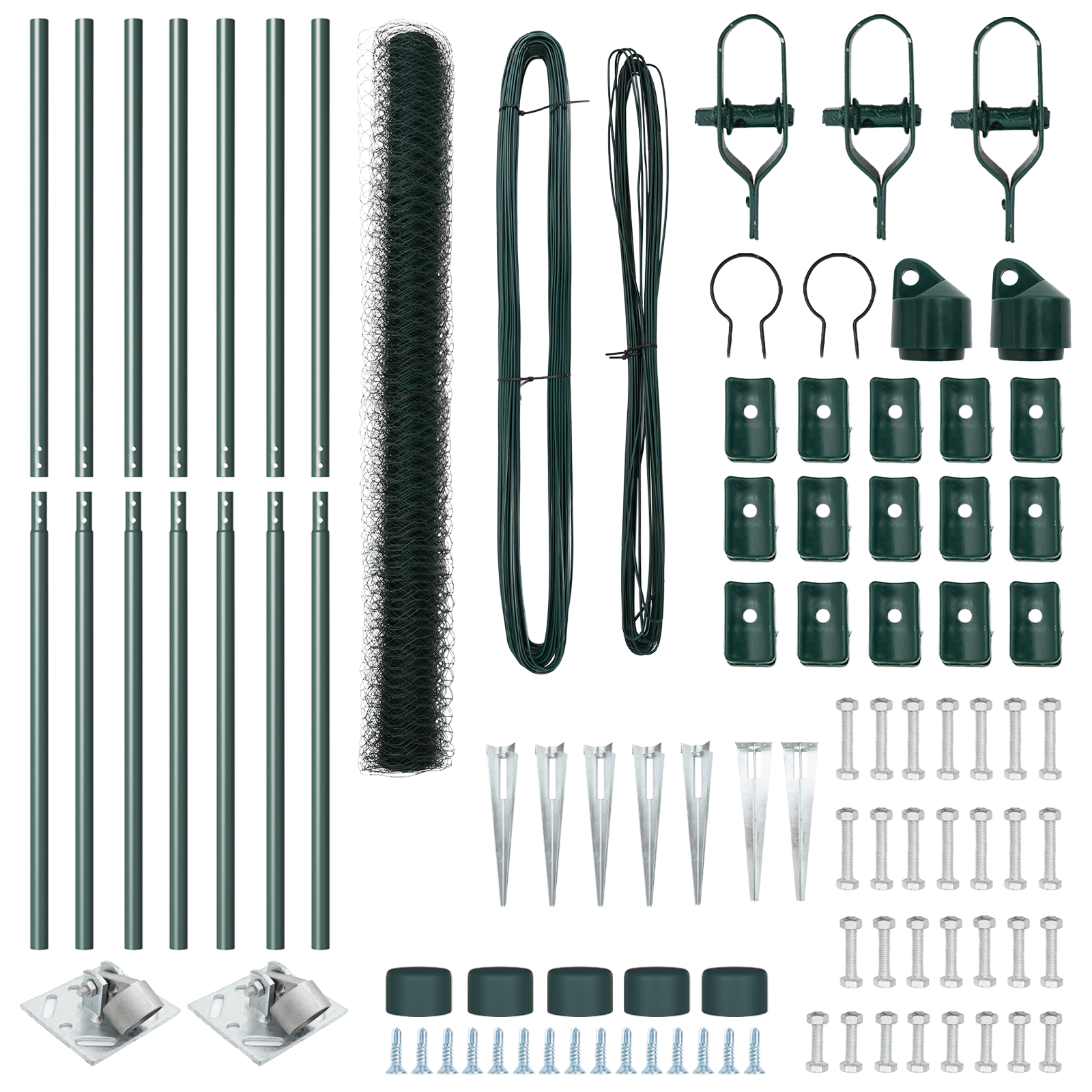 Hexagon Fence Green 1.5x10 m Steel - Image 4