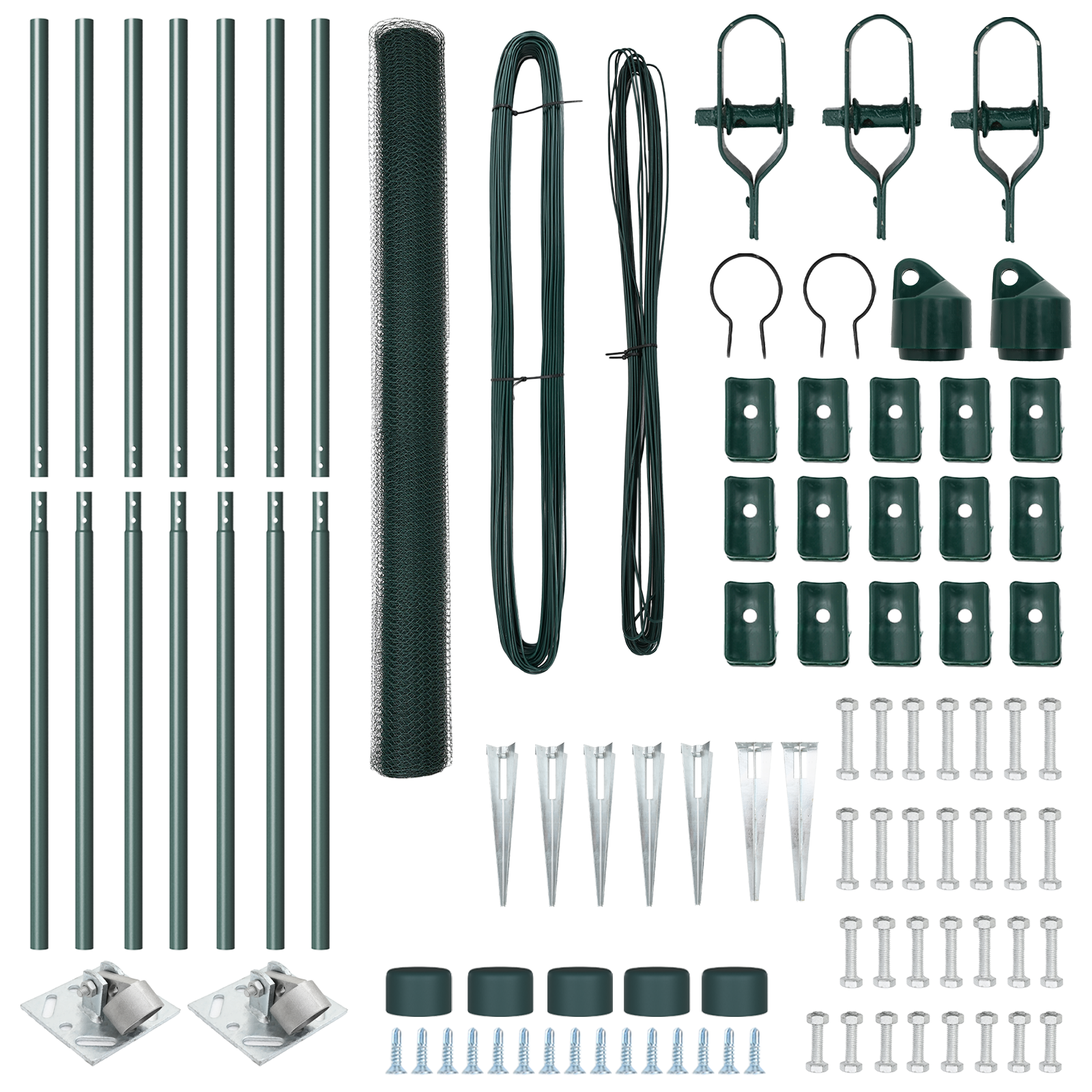 Hexagon Fence Green 1,6x10 m Steel - Image 4
