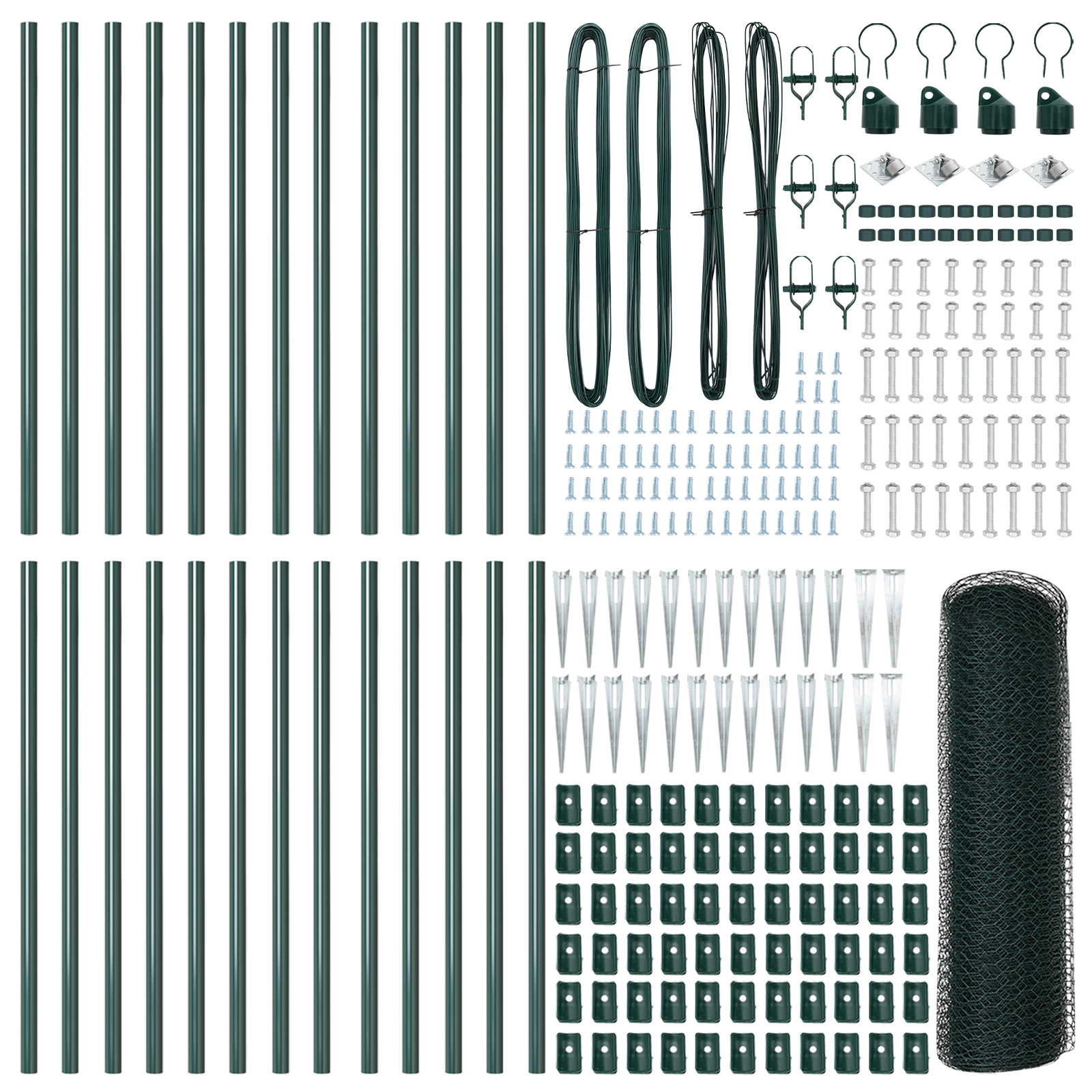 Hexagon Fence Green 0.8x50 m Steel - Image 4