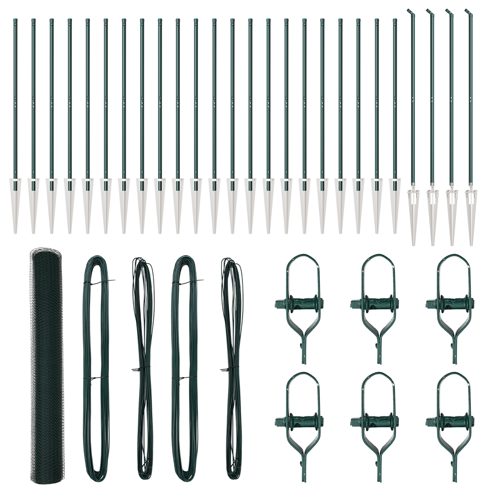 Hexagon Fence Green 1.4x50 m Steel - Image 2