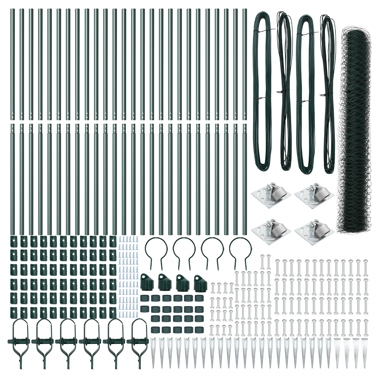 Hexagon Fence Green 1.4x50 m Steel - Image 4