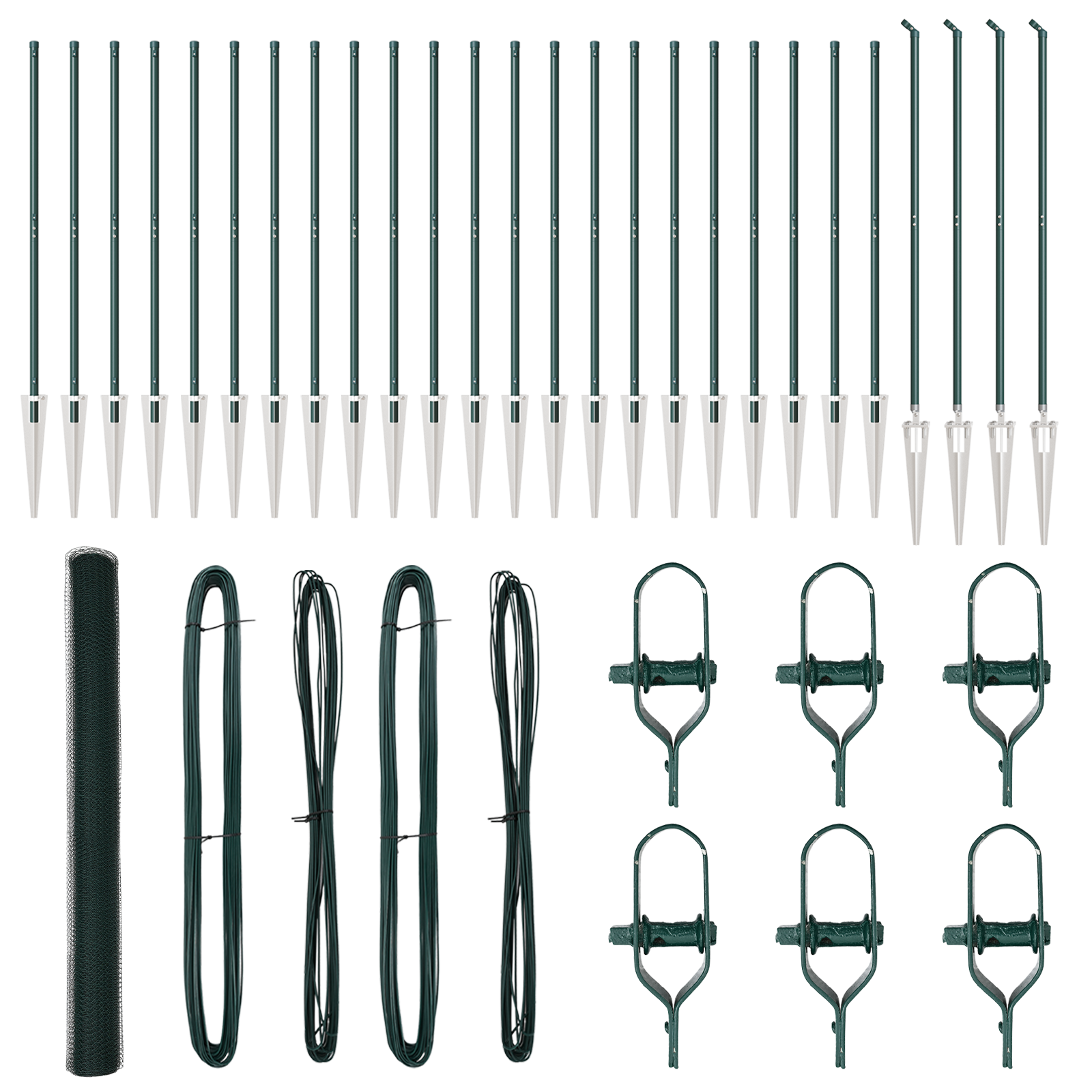 Hexagon Fence Green 1.5x50 m Steel - Image 2