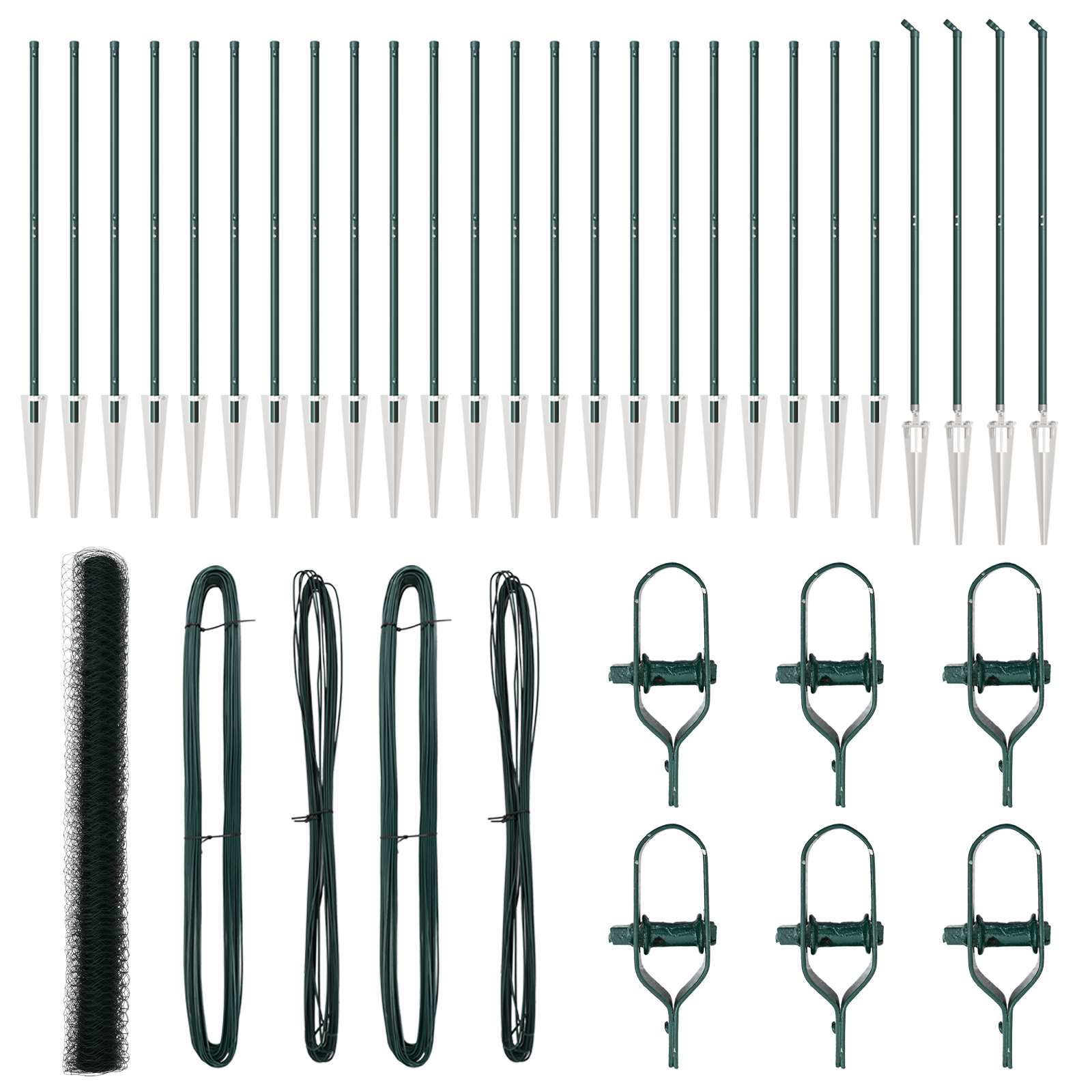 Hexagon Fence Green 1.5x50 m Steel - Image 2