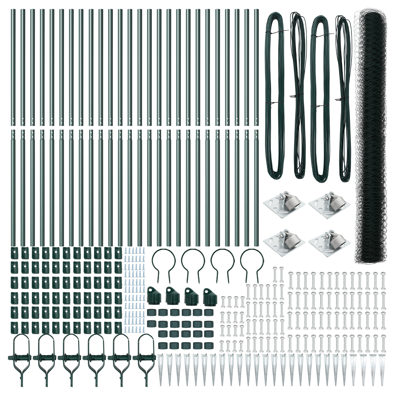 Hexagon Fence Green 1.5x50 m Steel - Image 4