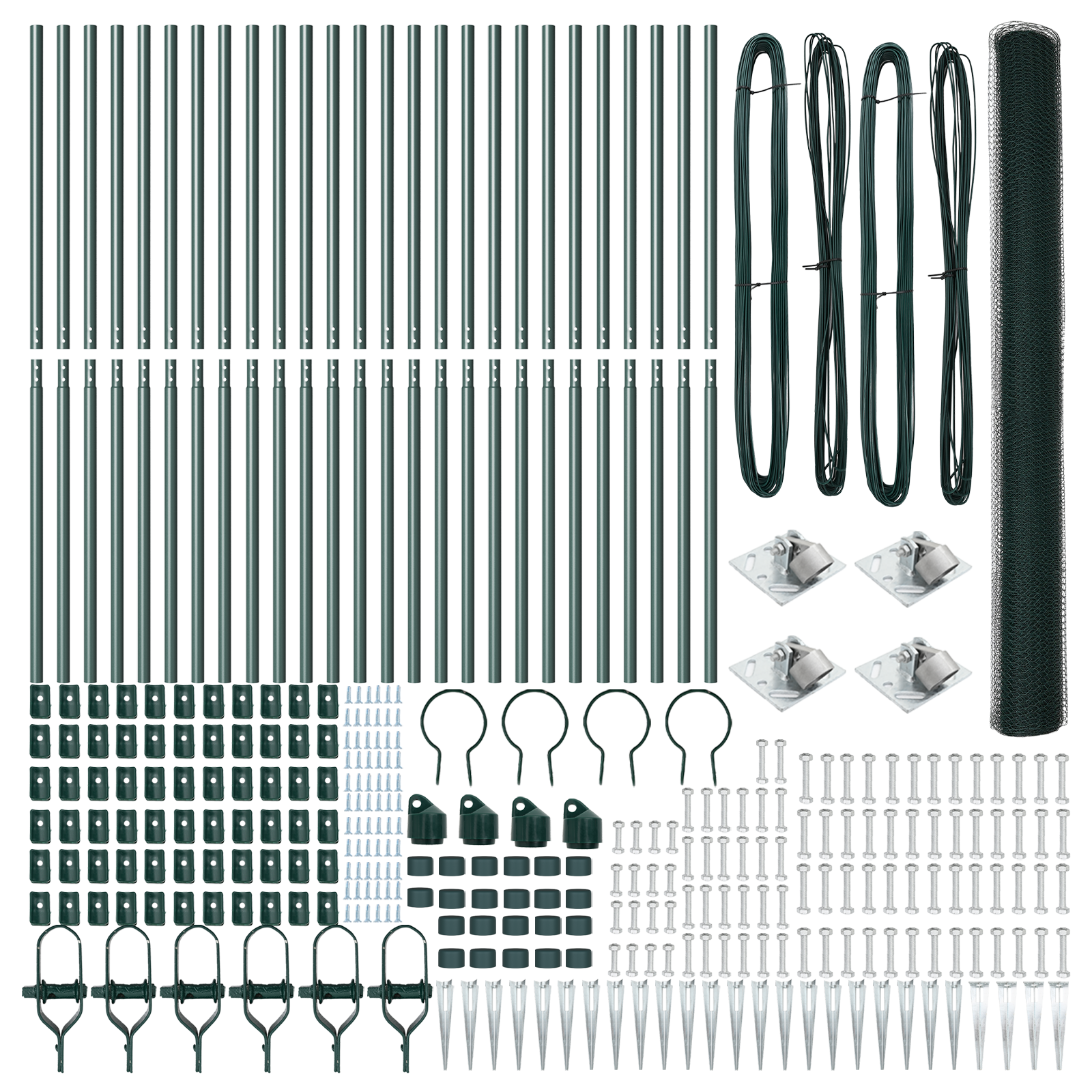 Hexagon Fence Green 1,6x50 m Steel - Image 4
