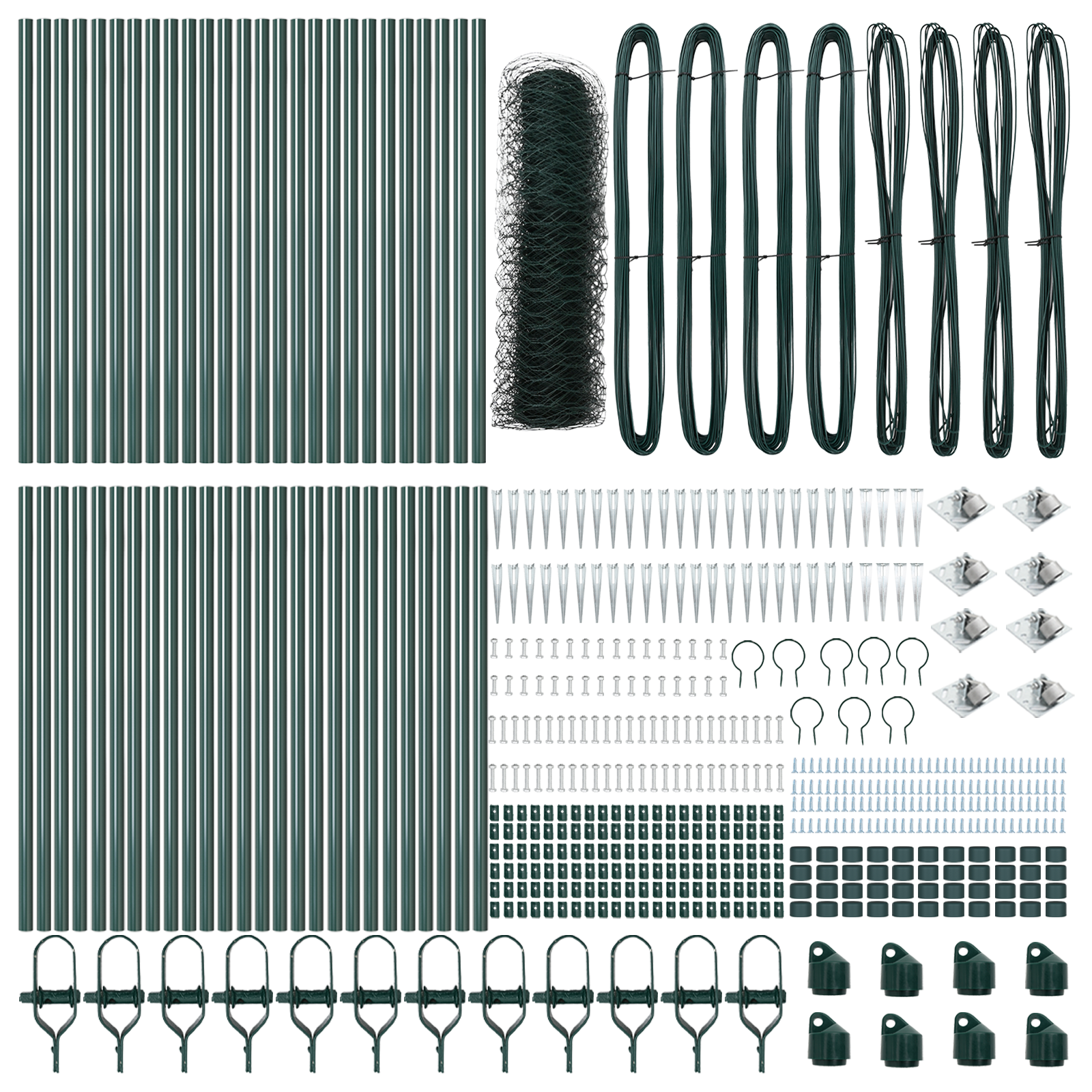 Hexagon Fence Green 0,4x100 m Steel - Image 4