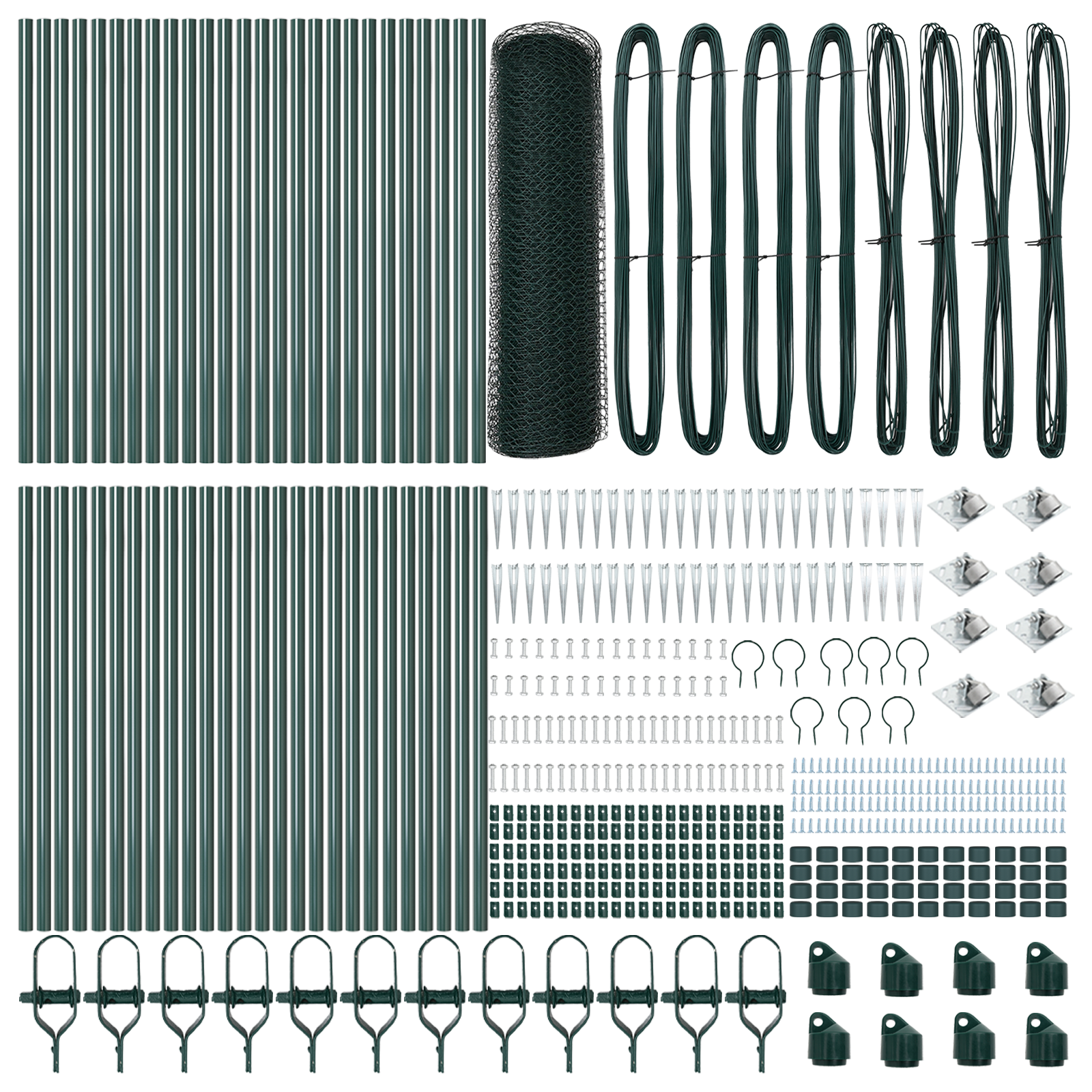 Hexagon Fence Green 0.8x100 m Steel - Image 4