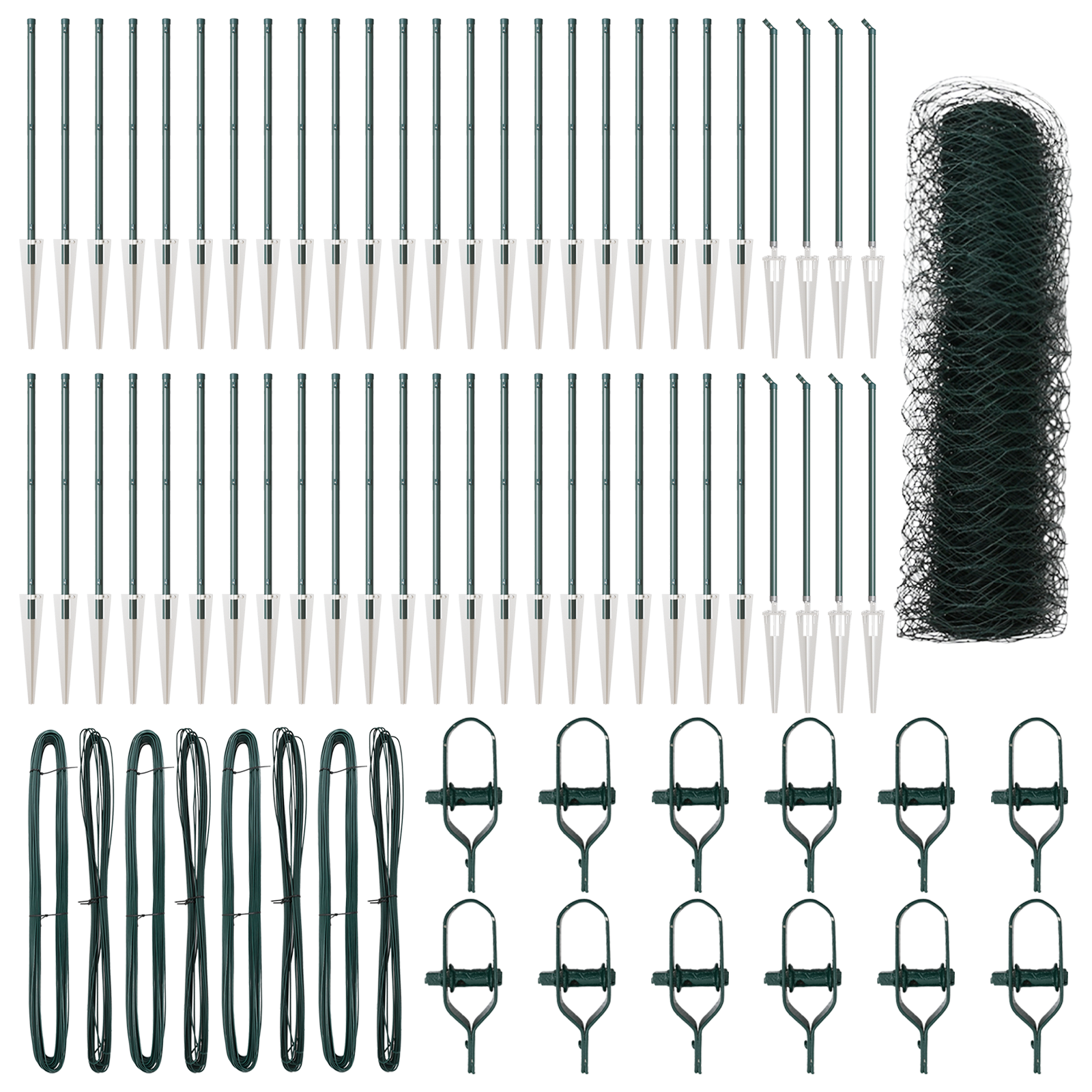 Hexagon Fence Green 0.8x100 m Steel - Image 2