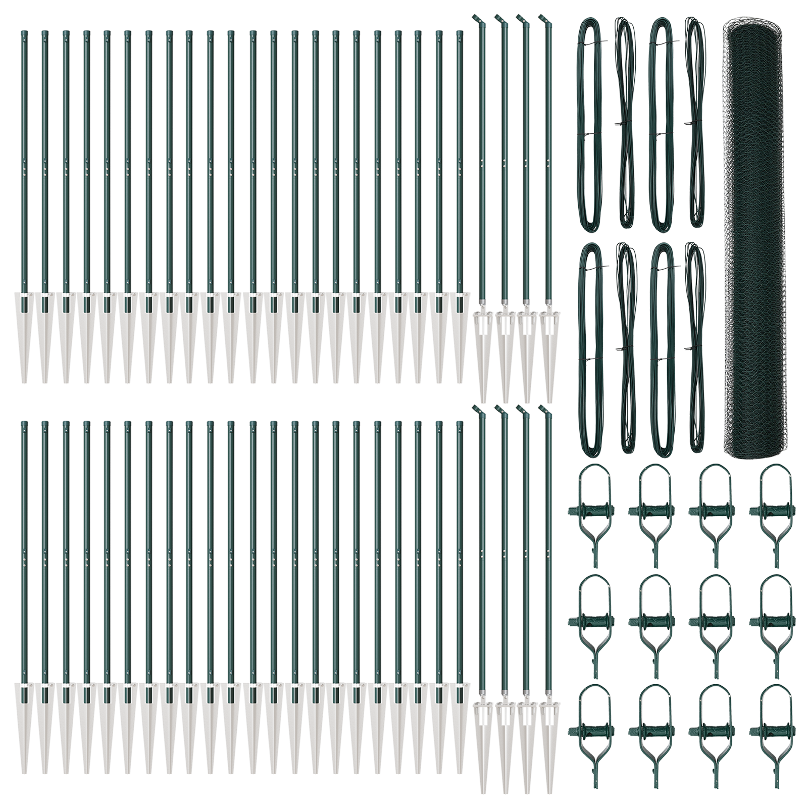 Hexagon Fence Green 1,2x100 m Steel - Image 2