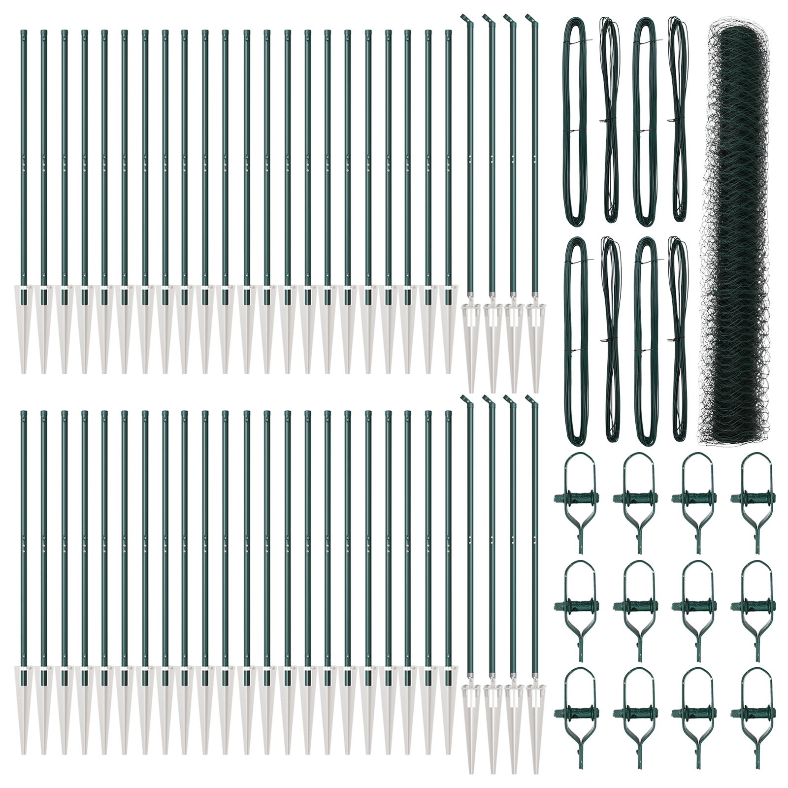 Hexagon Fence Green 1,2x100 m Steel - Image 2