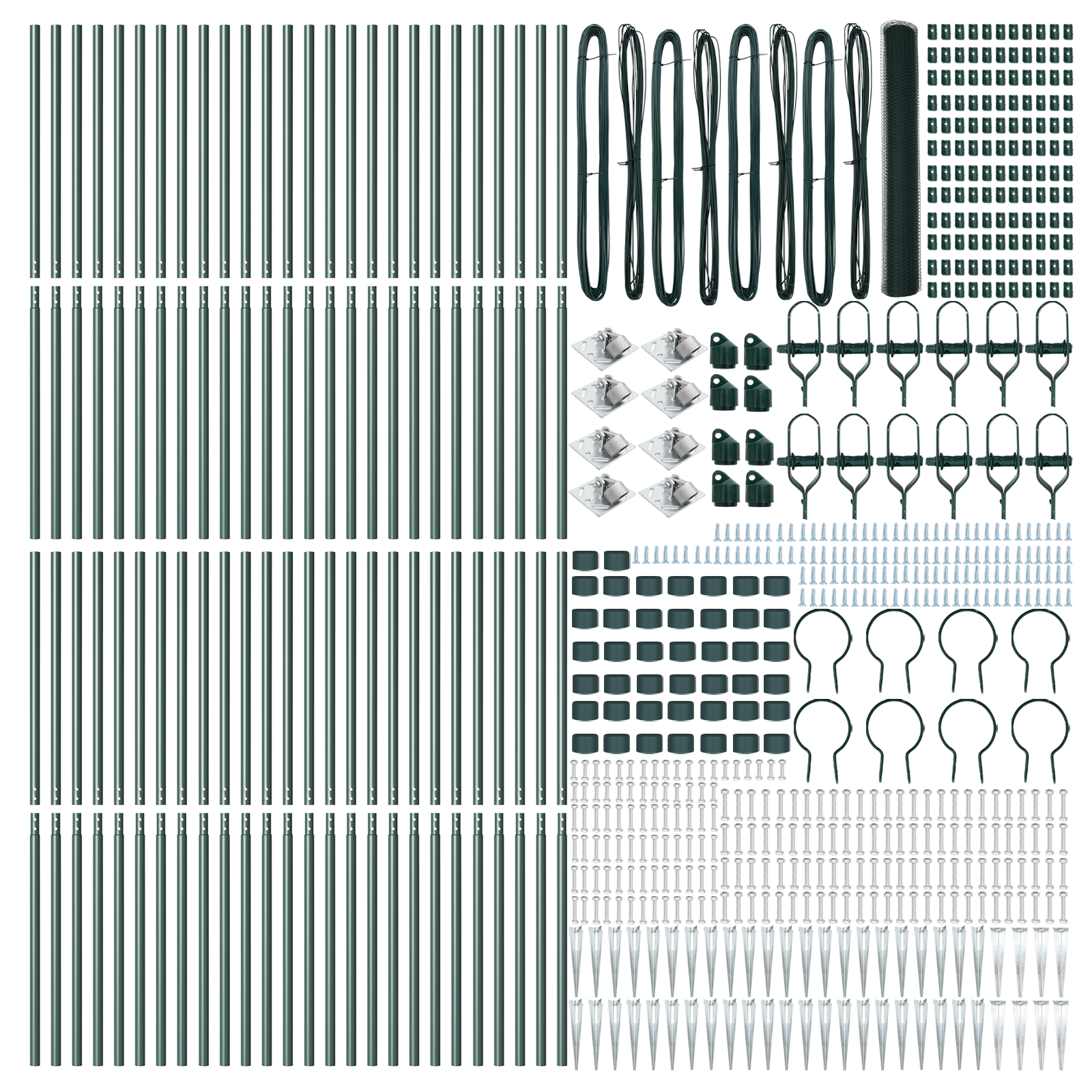 Hexagon Fence Green 1.4x100 m Steel - Image 4