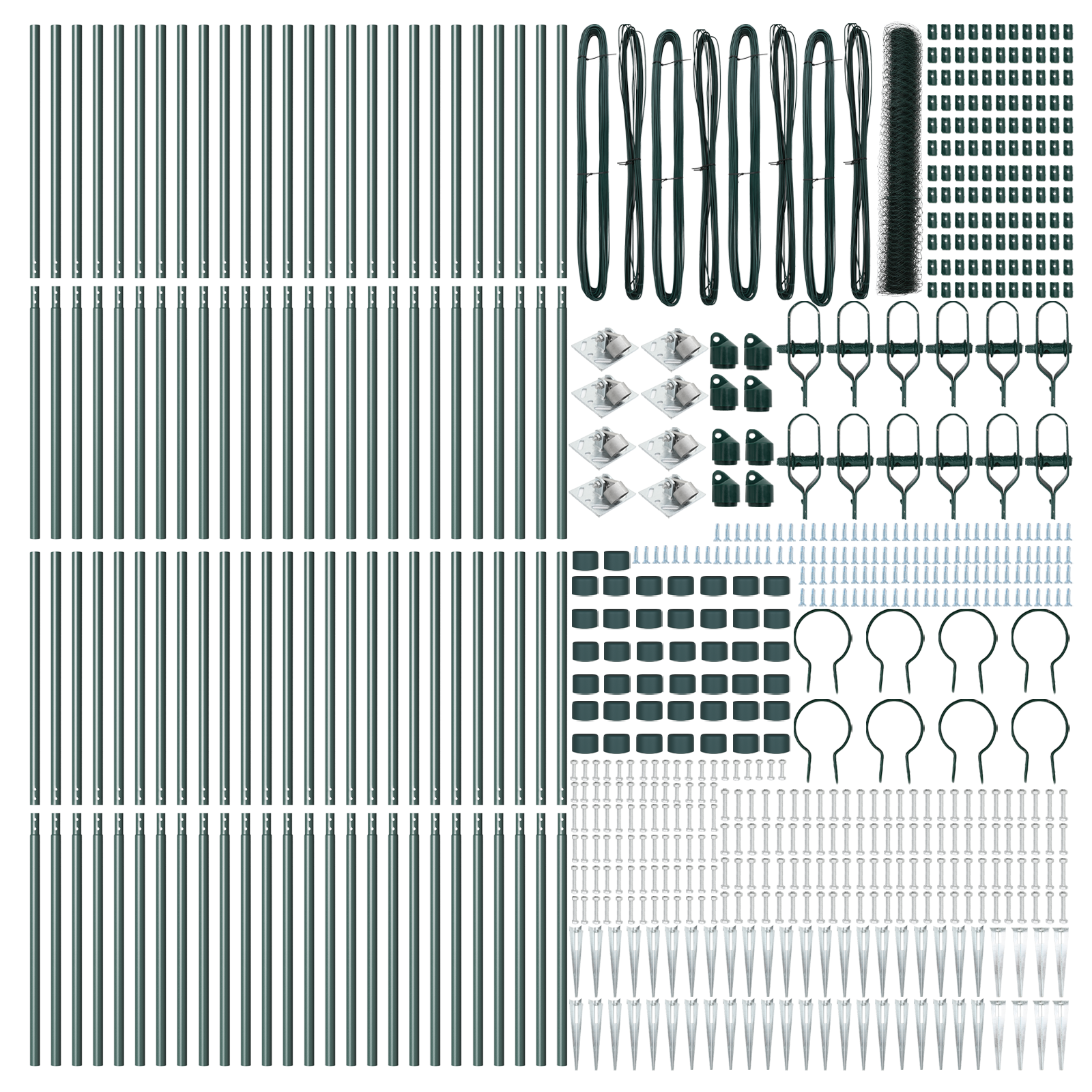 Hexagon Fence Green 1,4x100 m Steel - Image 4