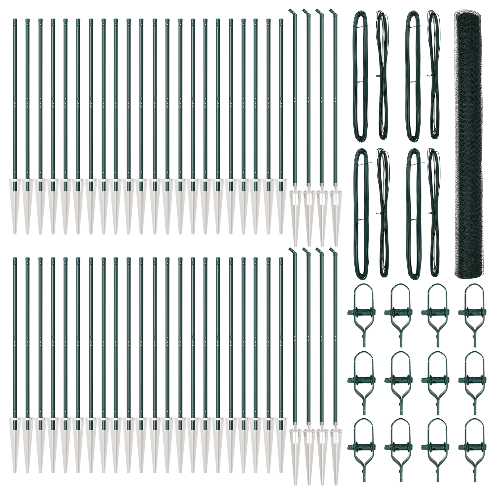 Hexagon Fence Green 1,5x100 m Steel - Image 2