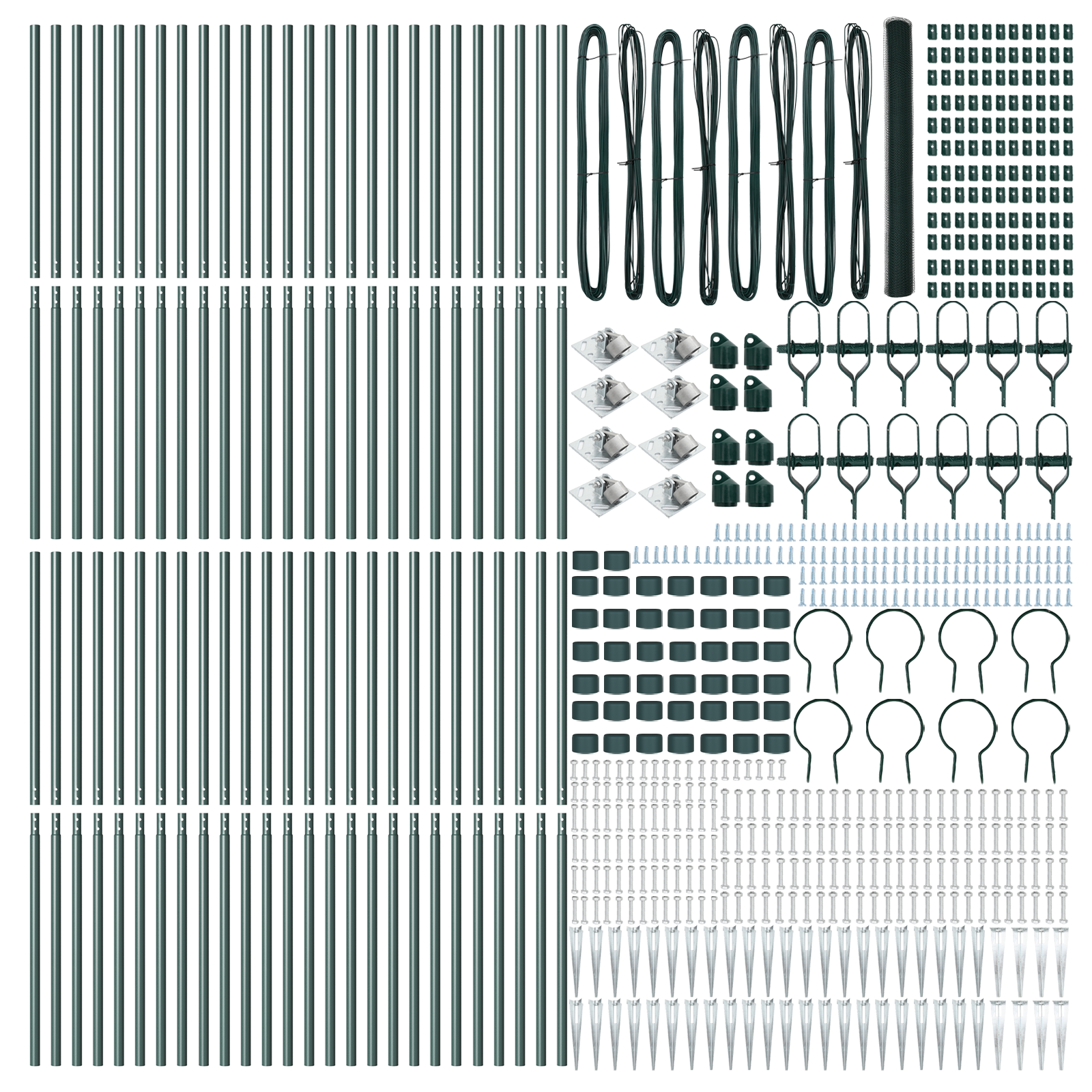 Hexagon Fence Green 1,5x100 m Steel - Image 4