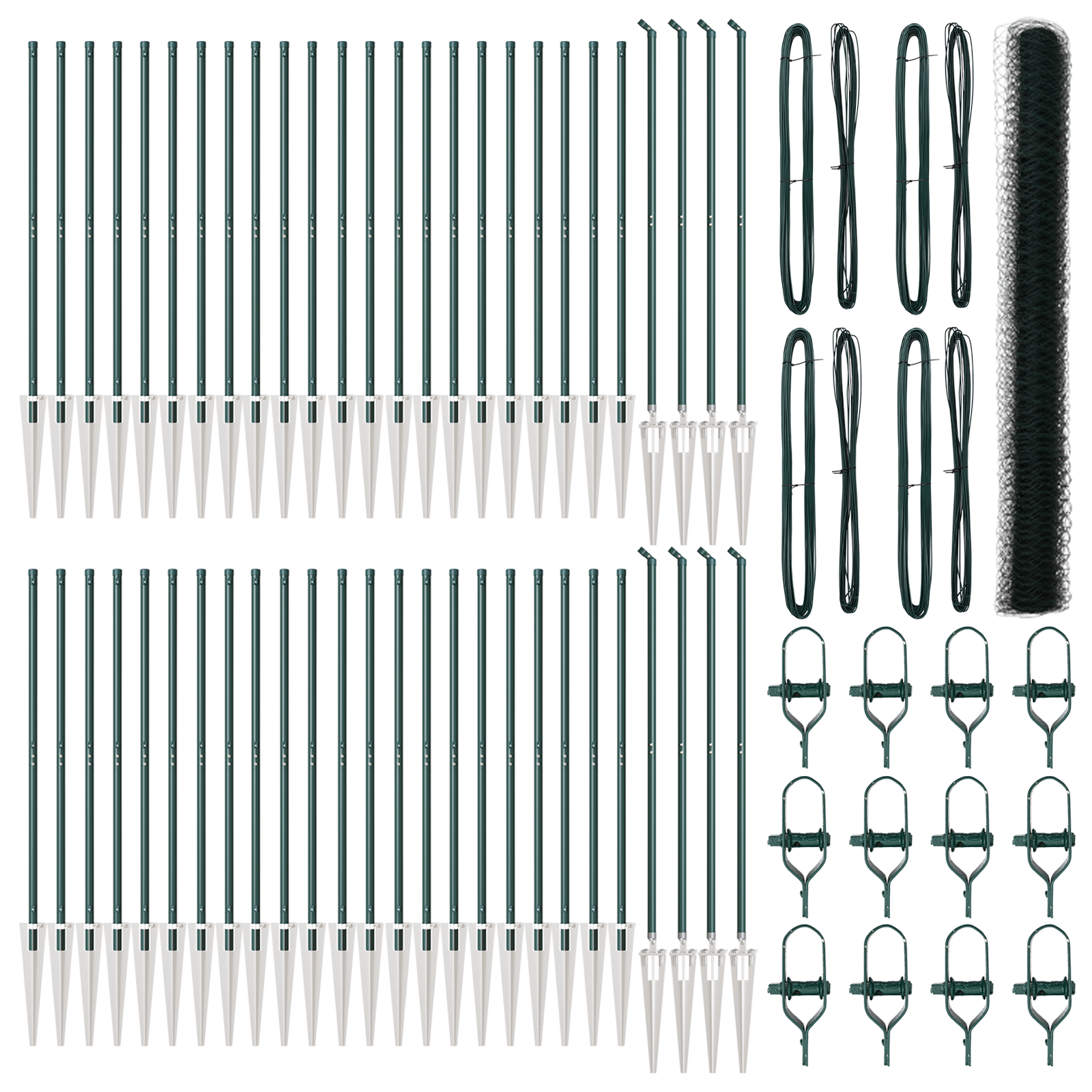 Hexagon Fence Green 1.5x100 m Steel - Image 2