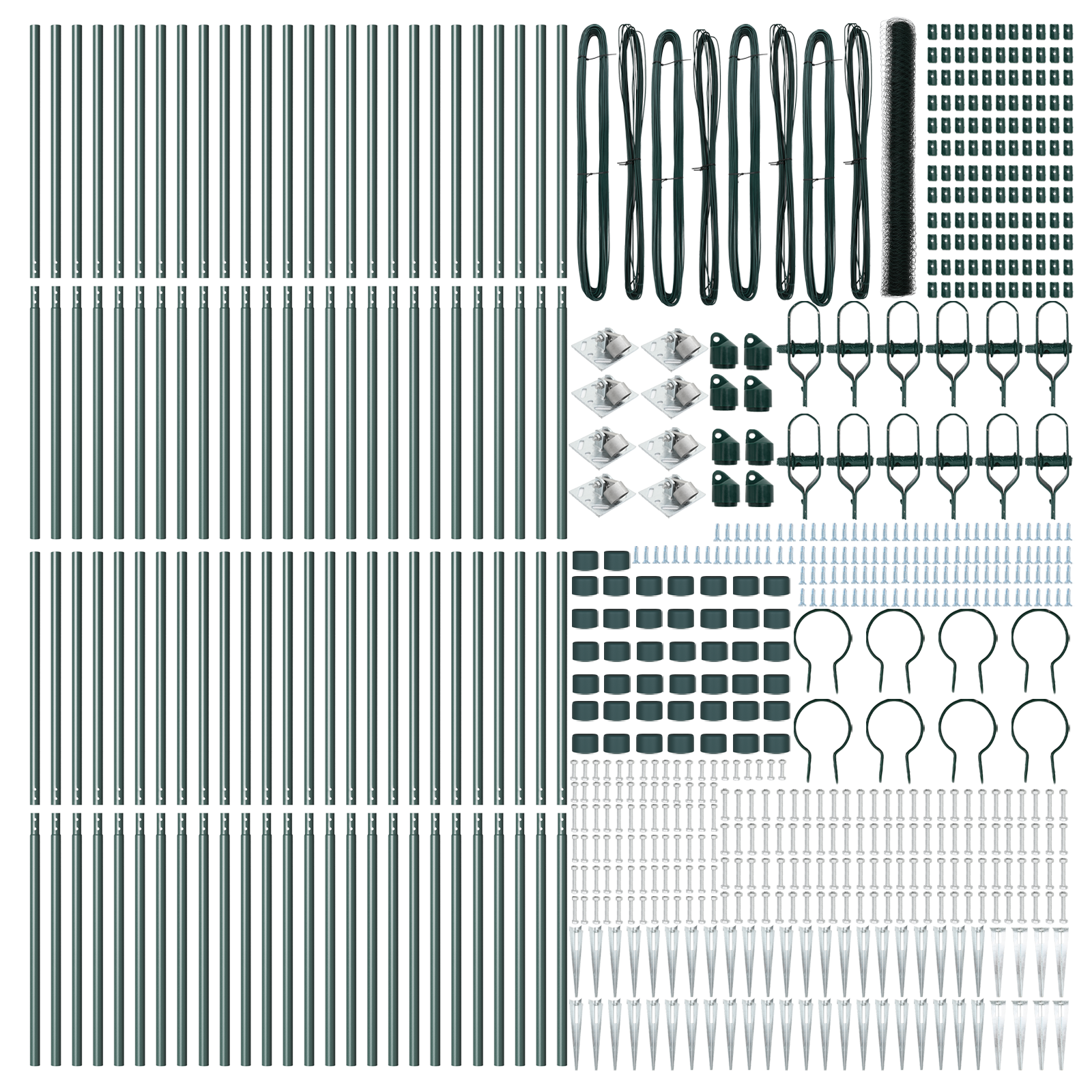 Hexagon Fence Green 1.6x100 m Steel - Image 4