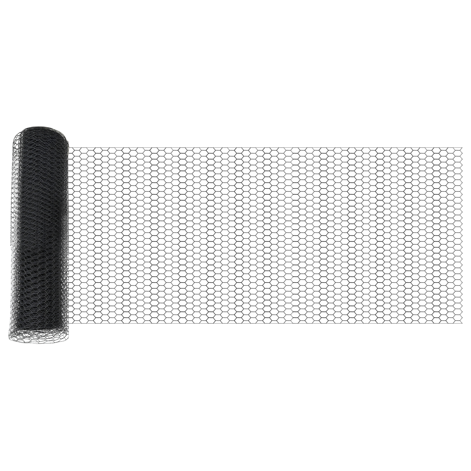 Hexagon Fence Grey 0.6x10 m Steel - Image 5