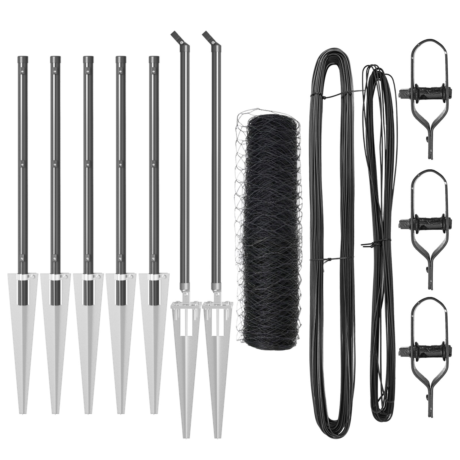 Hexagon Fence Grey 1x10 m Steel - Image 2