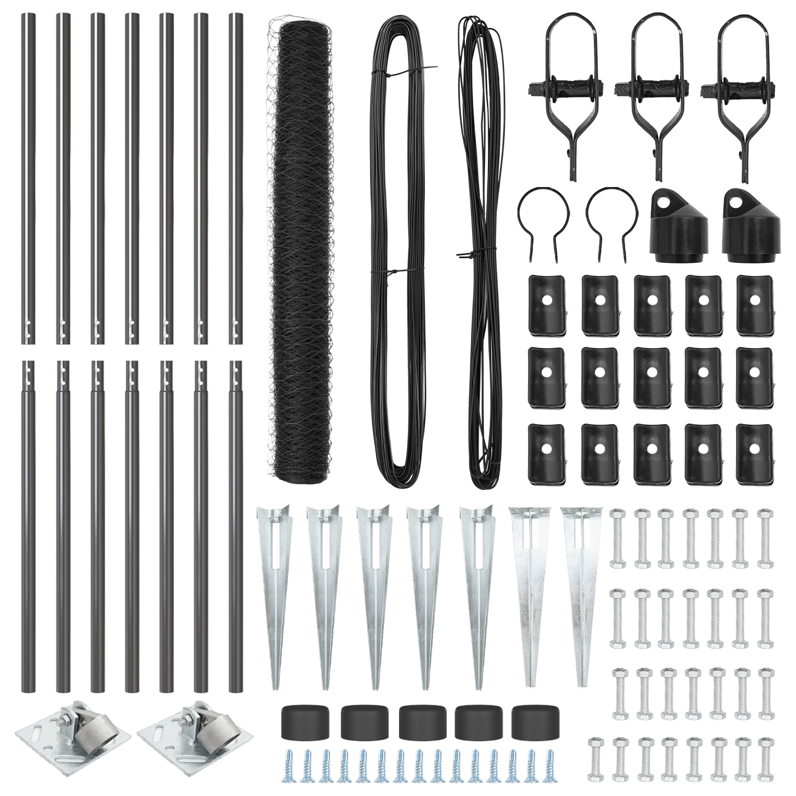 Hexagon Fence Grey 1.2x10 m Steel - Image 4