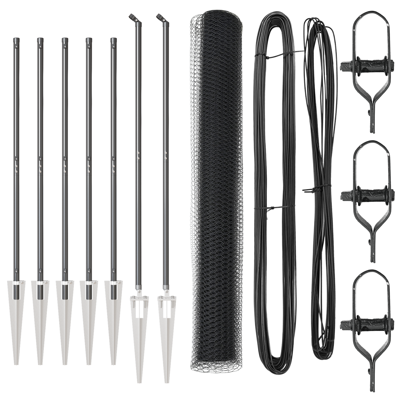 Hexagon Fence Grey 1.4x10 m Steel - Image 2