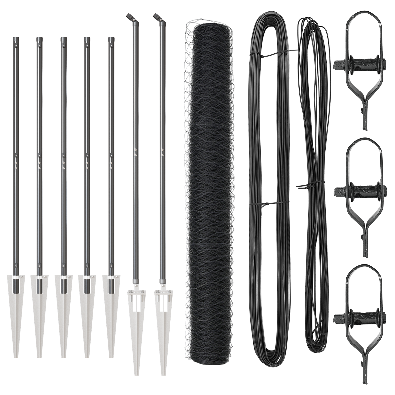 Hexagon Fence Grey 1.4x10 m Steel - Image 2