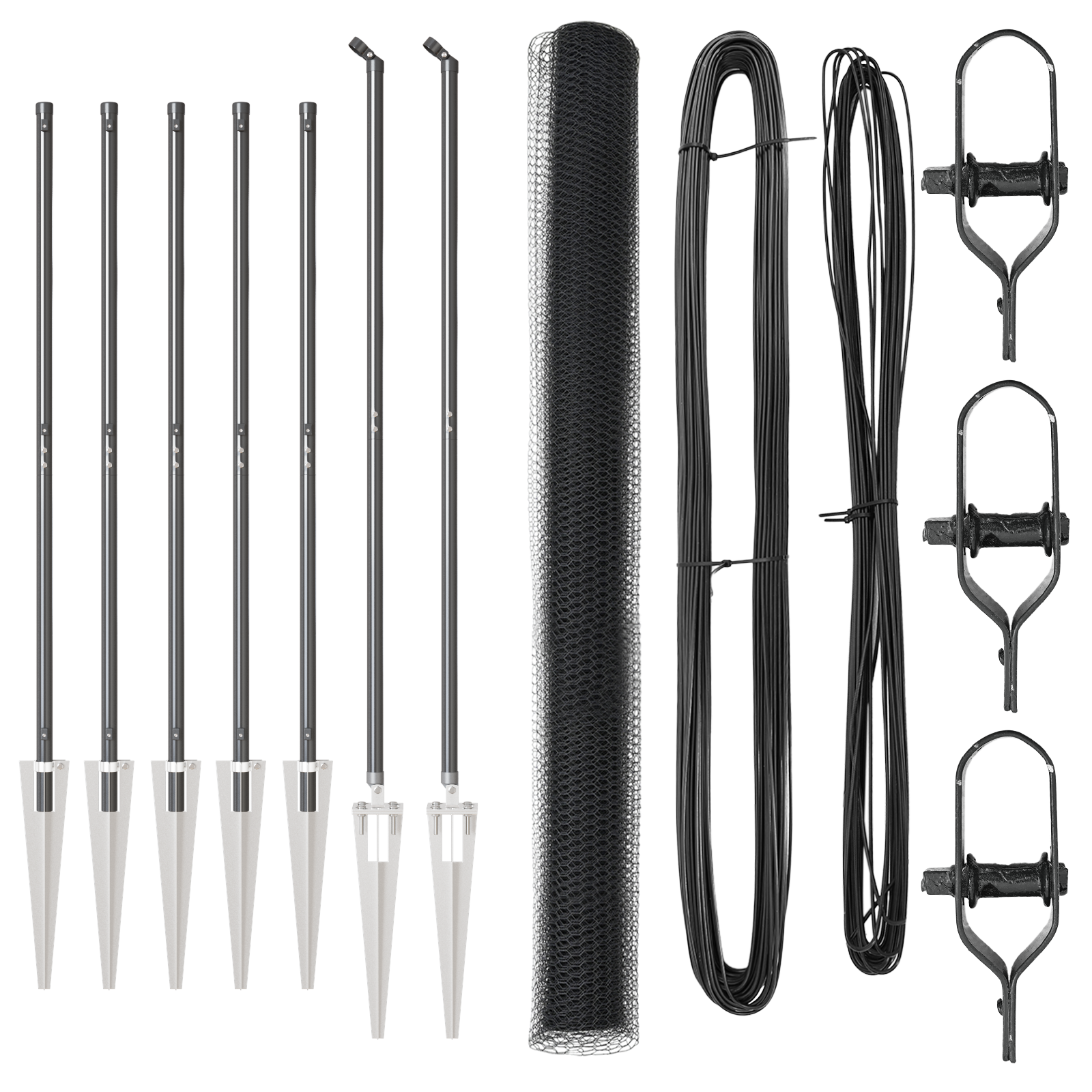 Hexagon Fence Grey 1.5x10 m Steel - Image 2