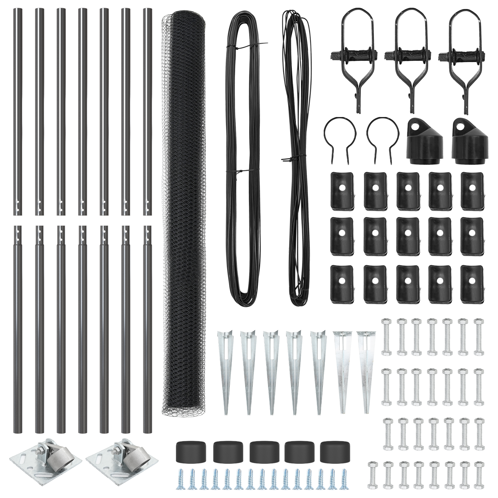 Hexagon Fence Grey 1.5x10 m Steel - Image 3
