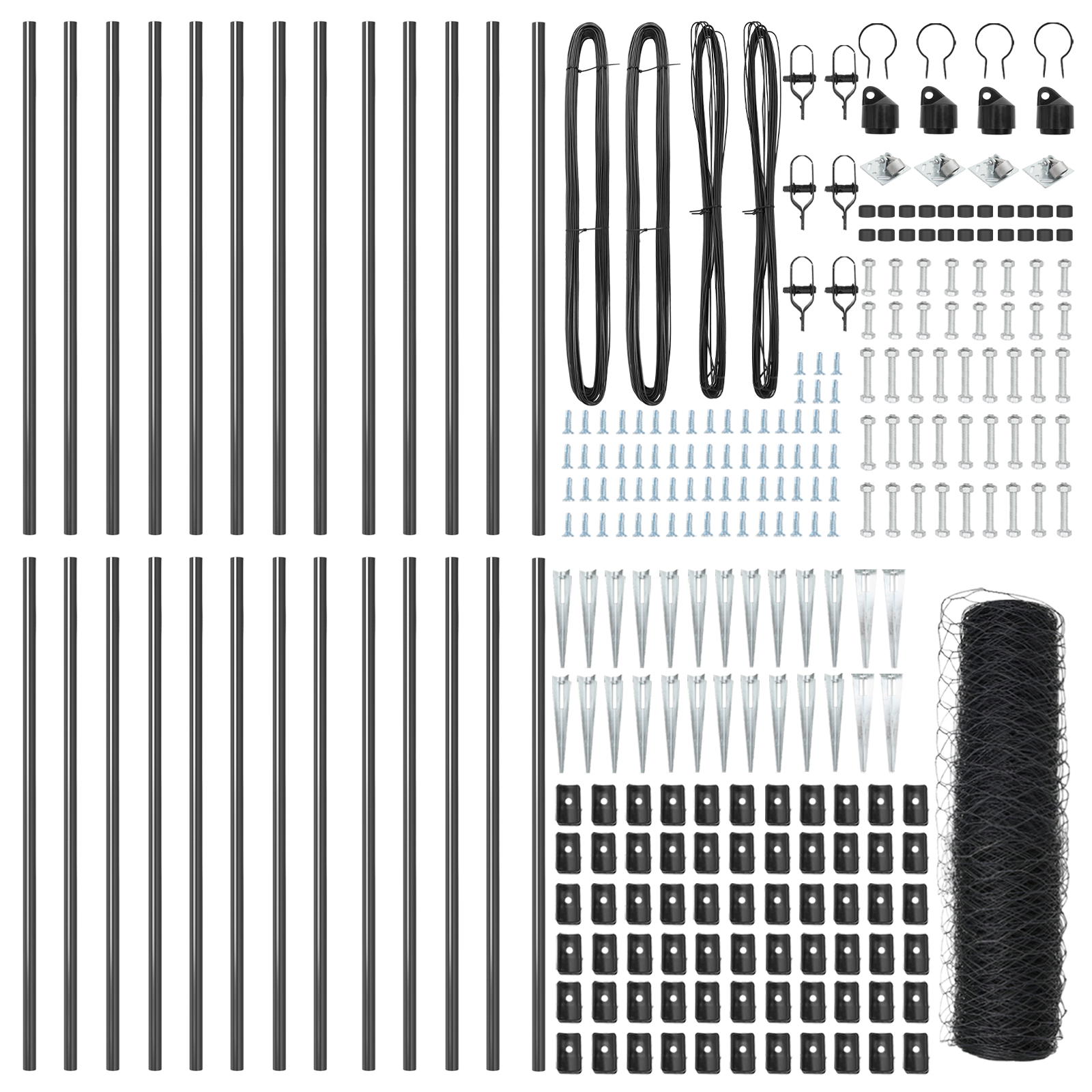 Hexagon Fence Grey 0.5x50 m Steel - Image 2