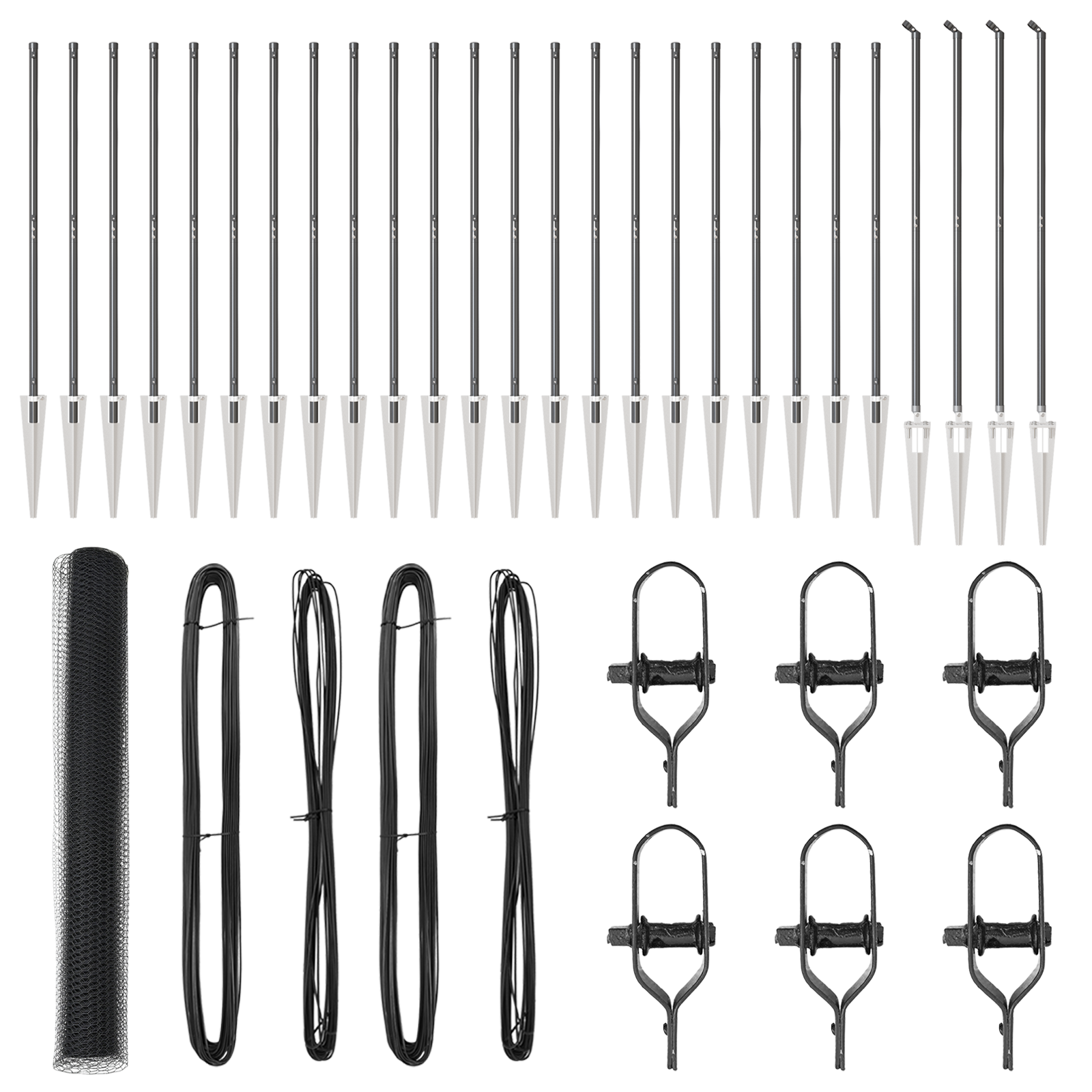 Hexagon Fence Grey 1.2x50 m Steel - Image 2